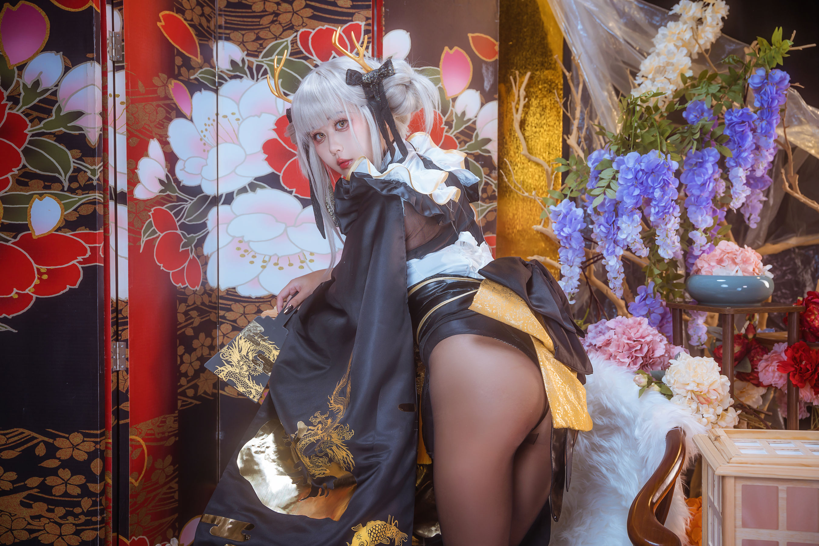阳光美少女 萌芽儿o0 - 白兔和服