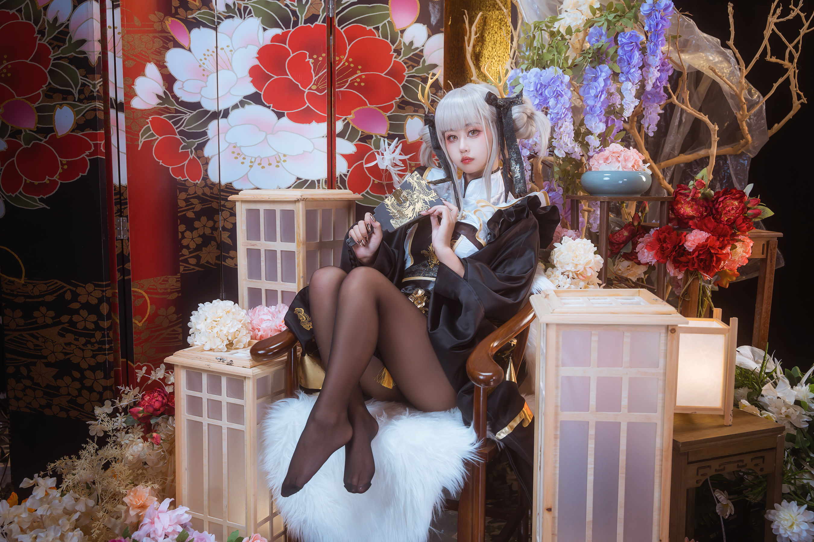 阳光美少女 萌芽儿o0 - 白兔和服