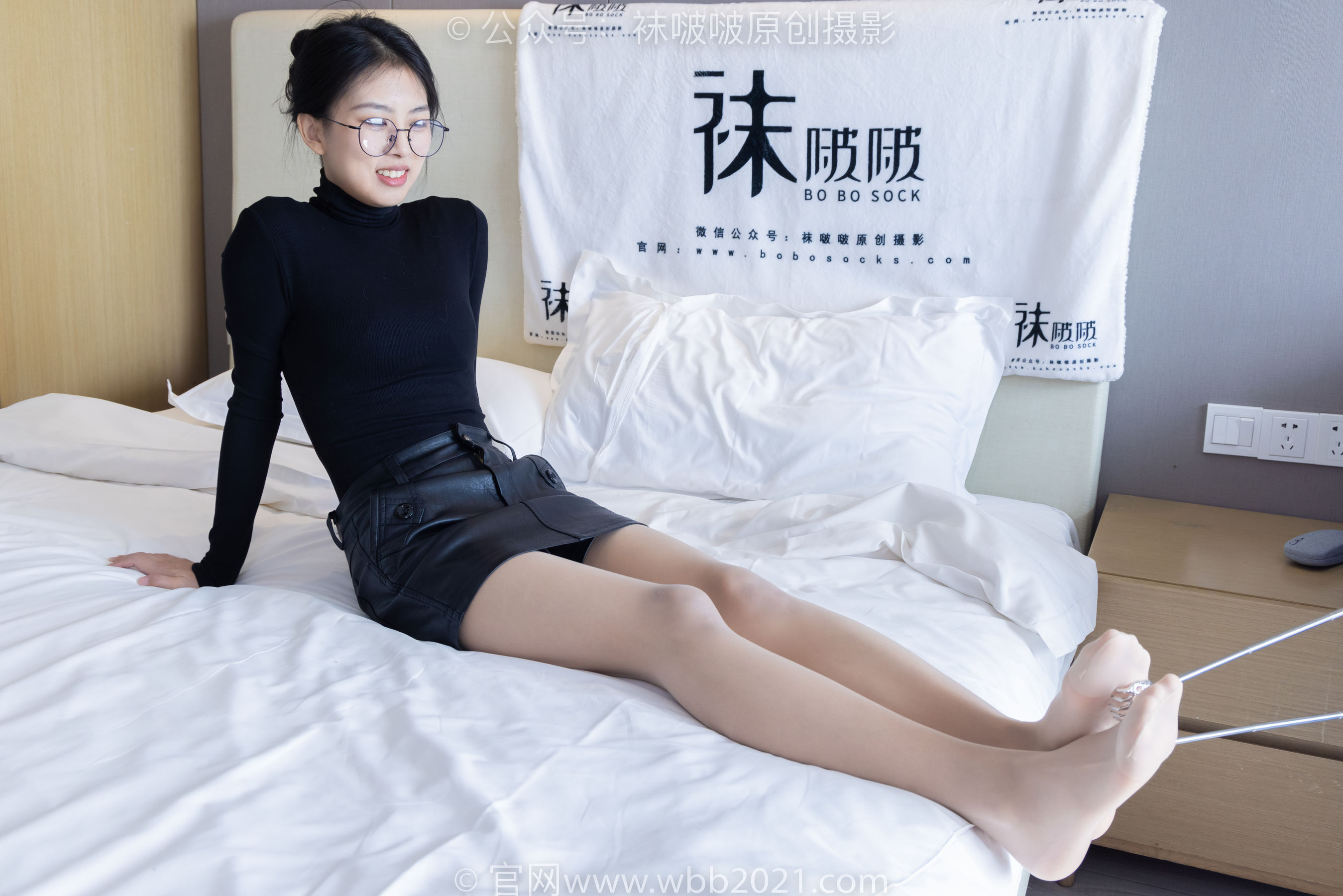 BoBoSocks袜啵啵 No.342 奶油 -平底鞋、肉丝、老头乐挠脚心剧情