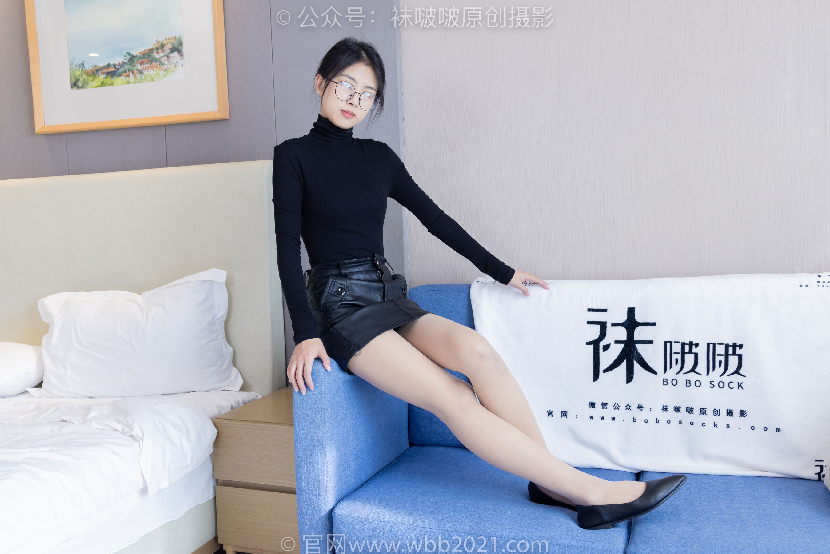 BoBoSocks袜啵啵 No.342 奶油 -平底鞋、肉丝、老头乐挠脚心剧情