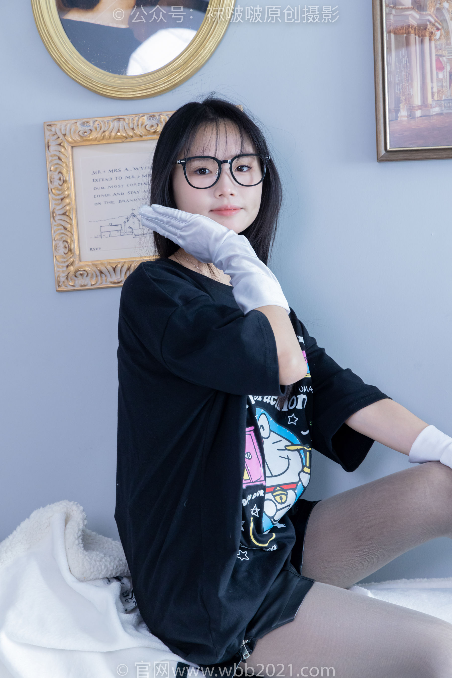 BoBoSocks袜啵啵 No.343 甜甜圈 -高跟长靴、黑丝打底、肉丝