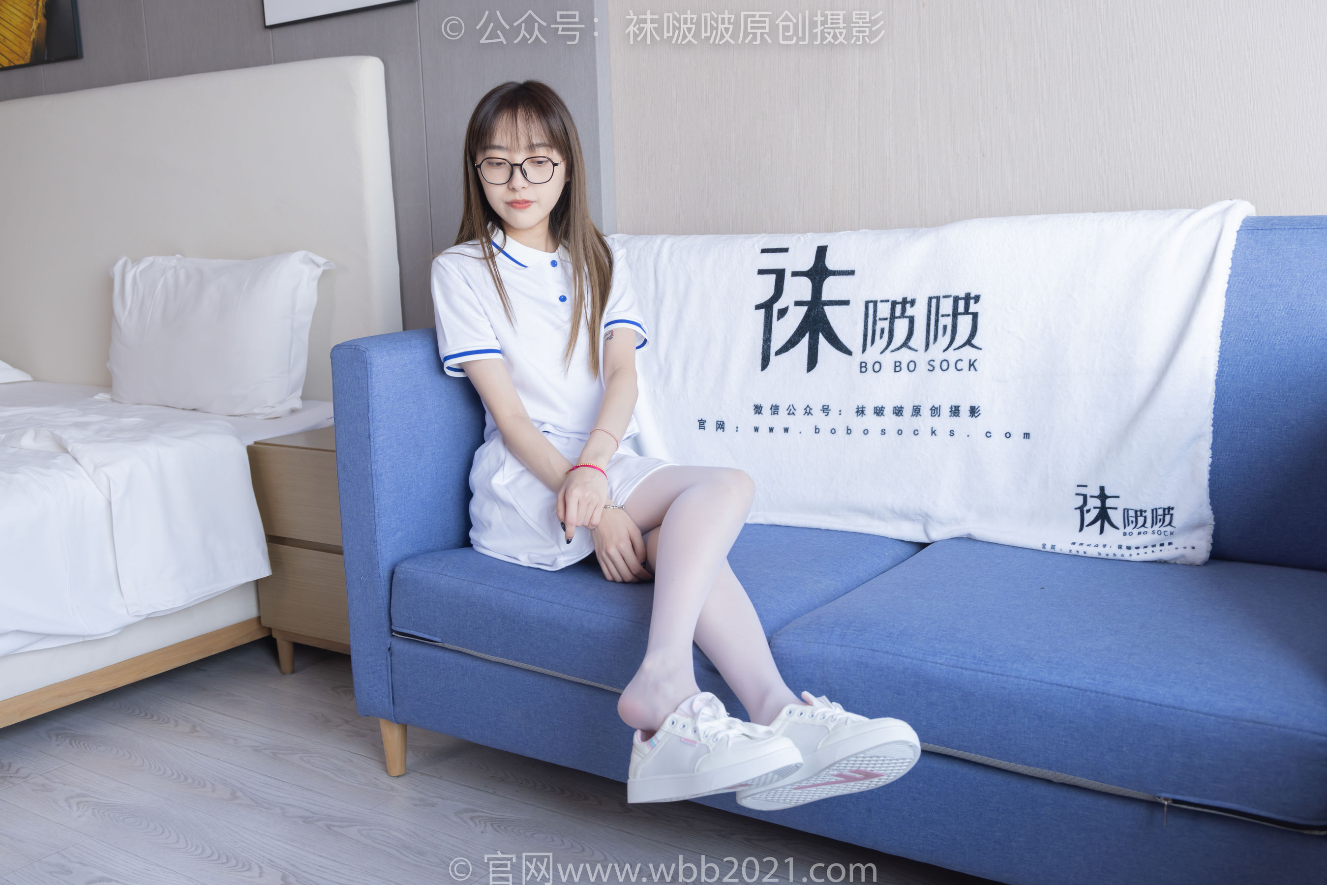 BoBoSocks袜啵啵 No.344 稚予 -板鞋、平底鞋、白丝