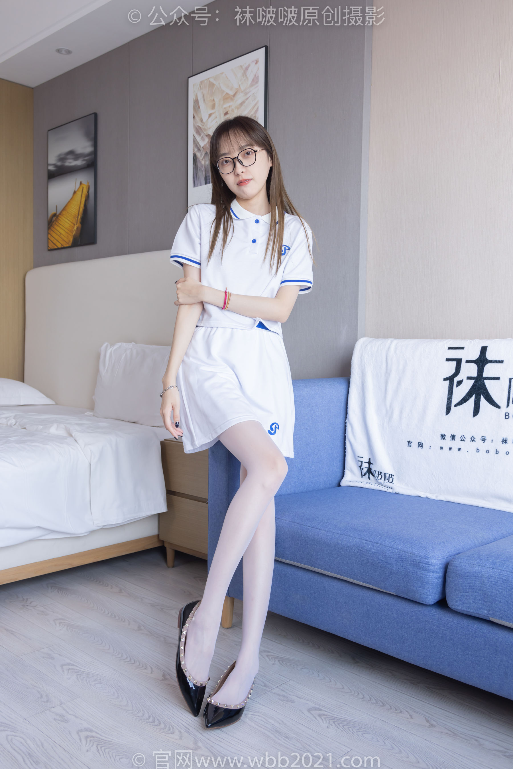 BoBoSocks袜啵啵 No.344 稚予 -板鞋、平底鞋、白丝