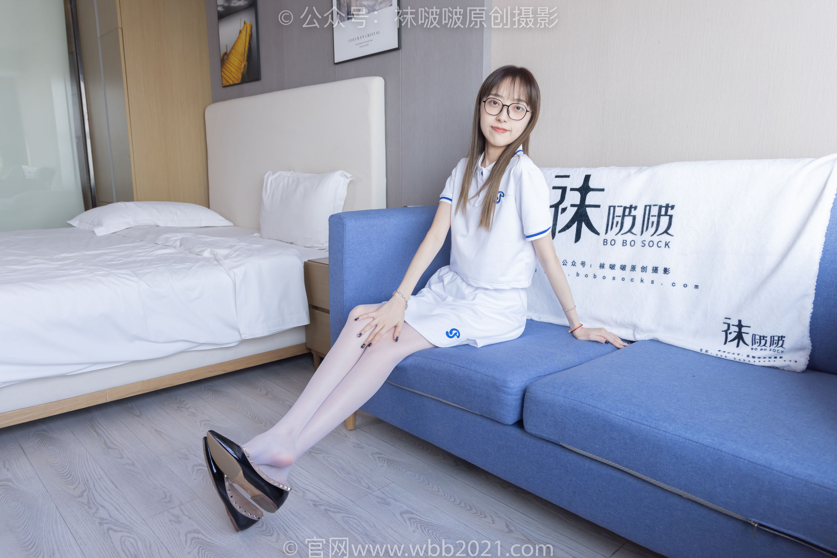 BoBoSocks袜啵啵 No.344 稚予 -板鞋、平底鞋、白丝