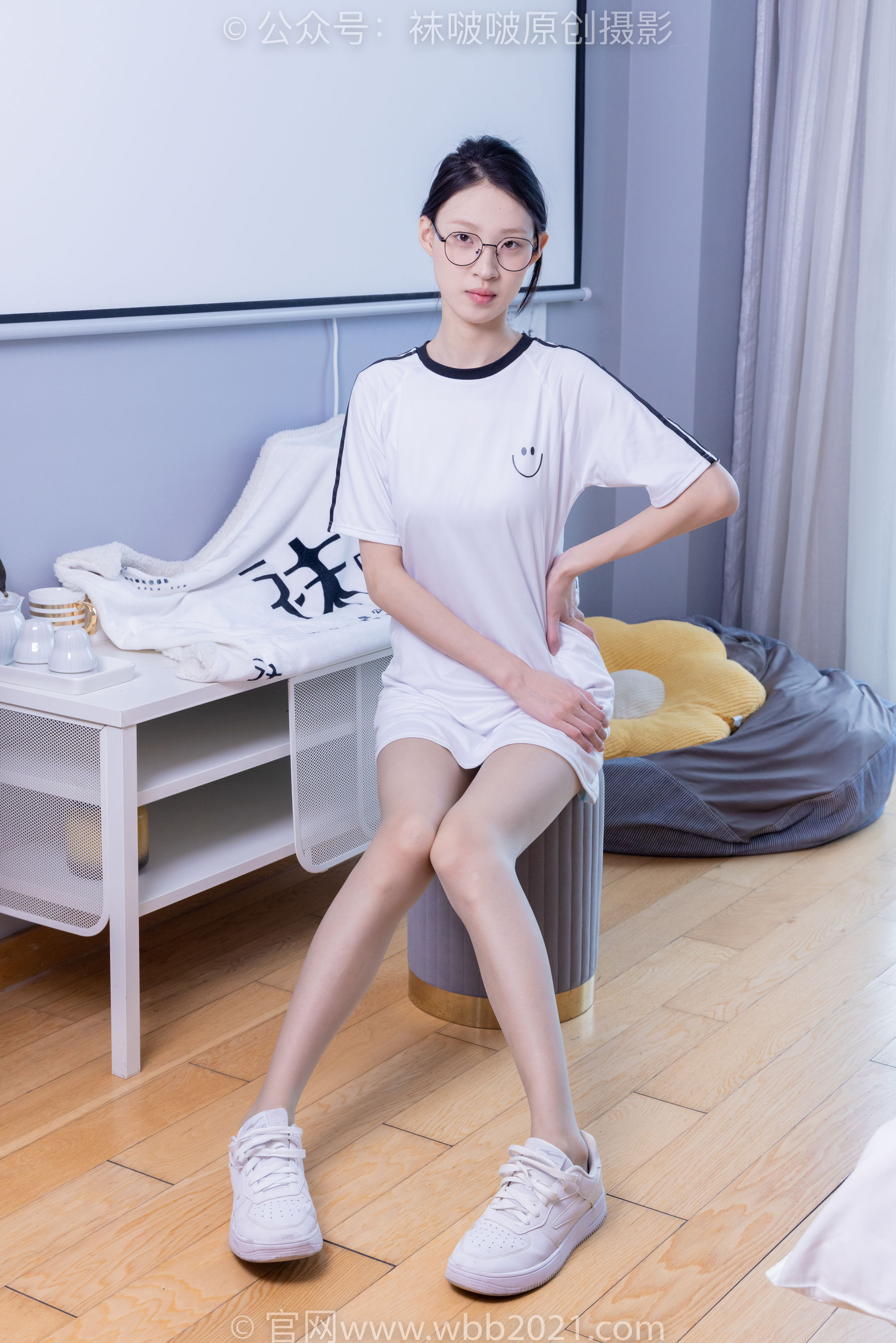 BoBoSocks袜啵啵 No.350 雪糕 -板鞋、灰丝