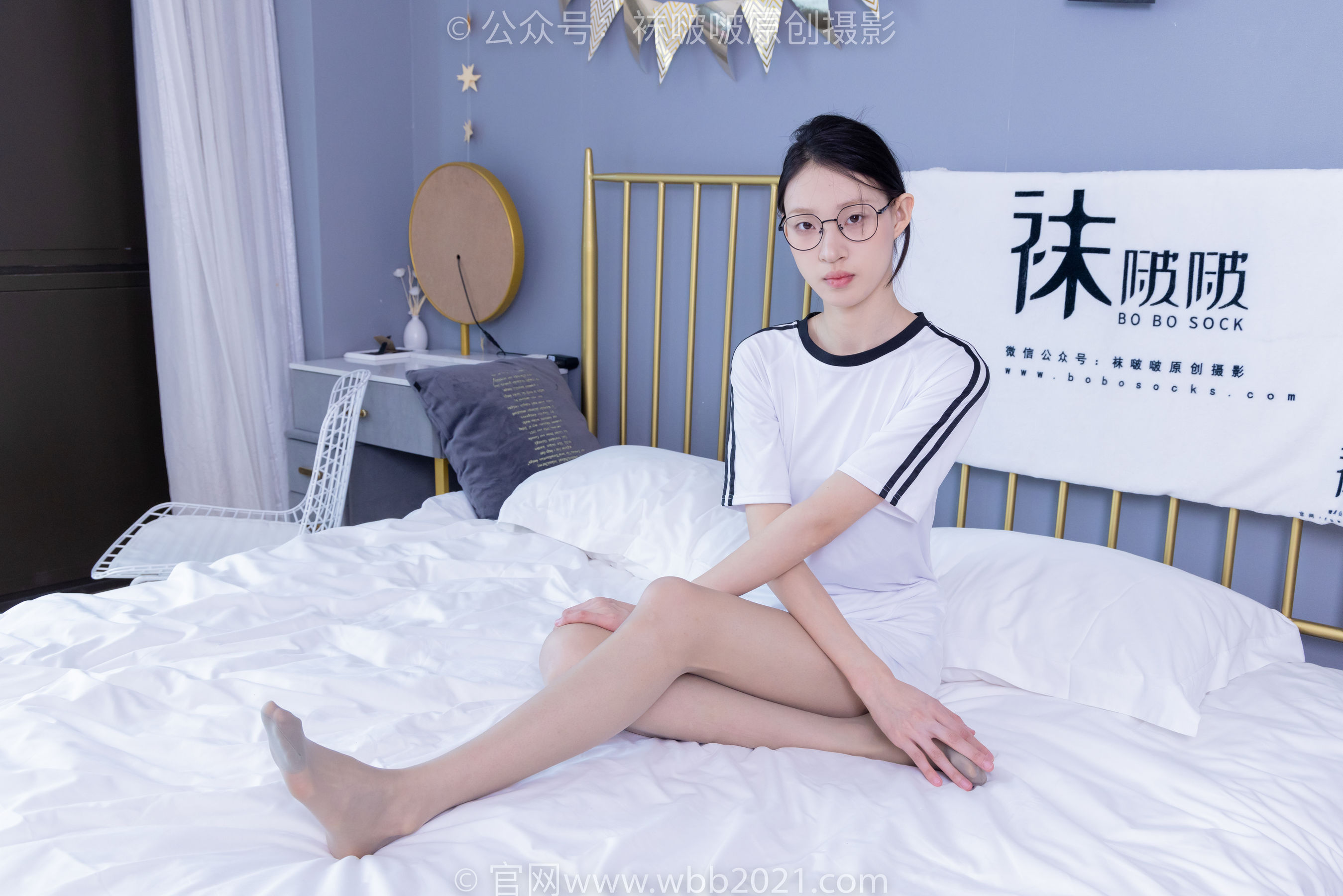 BoBoSocks袜啵啵 No.350 雪糕 -板鞋、灰丝