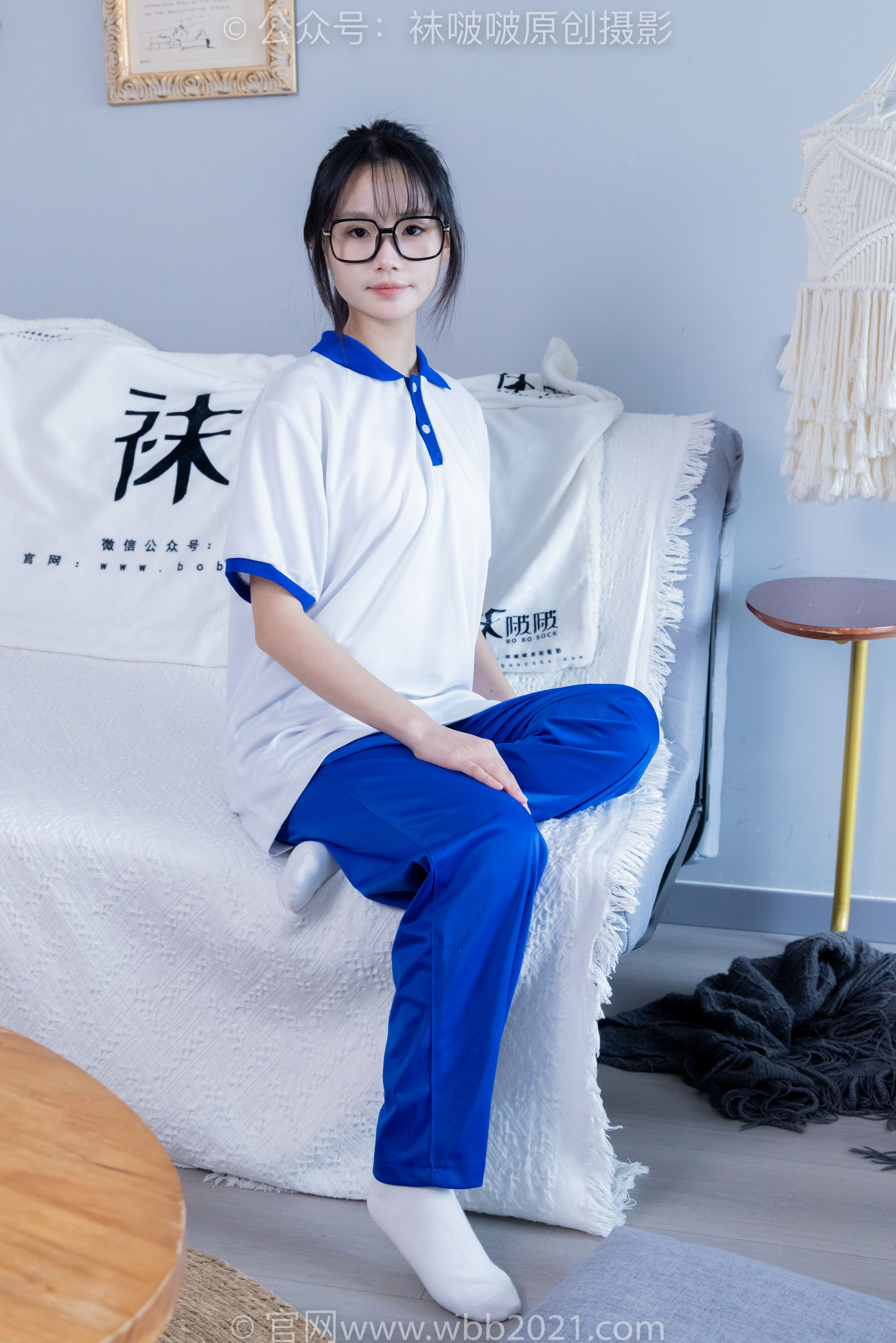 BoBoSocks袜啵啵 No.351 甜甜圈 -板鞋、白棉袜、肉丝、校服裤里丝