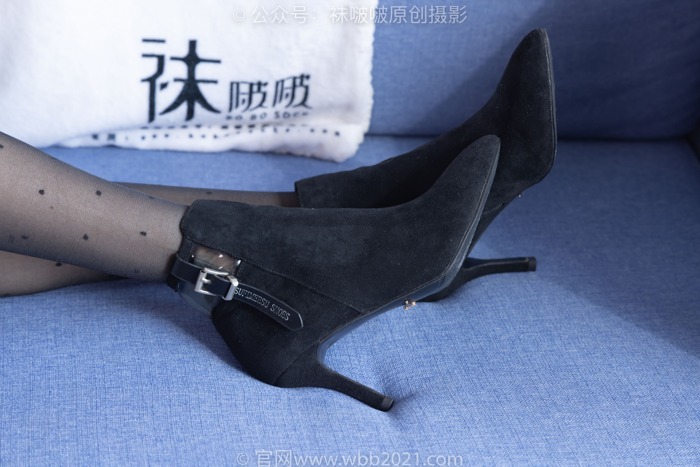 BoBoSocks袜啵啵 No.352 稚予 -短靴、波点黑丝