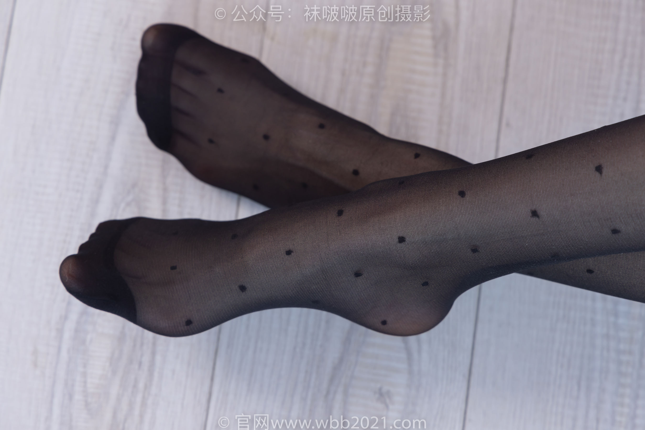 BoBoSocks袜啵啵 No.352 稚予 -短靴、波点黑丝