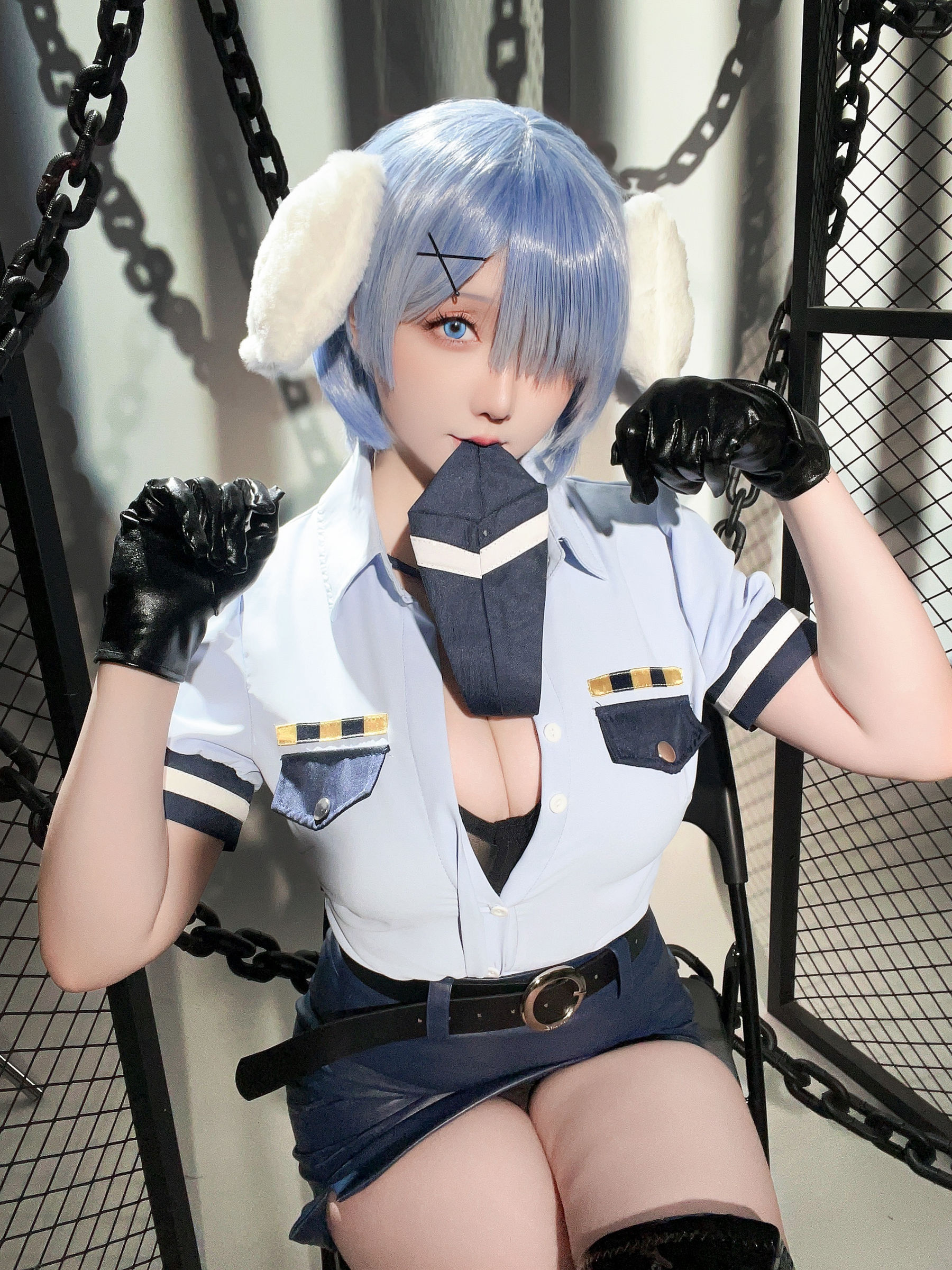 Coser小姐姐 星之迟迟 - RE0 蕾姆 狗耳警官