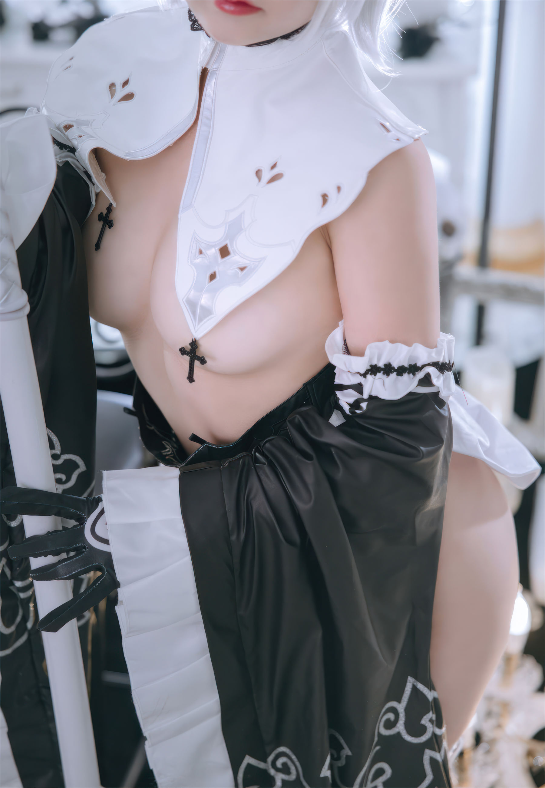 Cosplay 日奈娇 - 2B奶盖女仆
