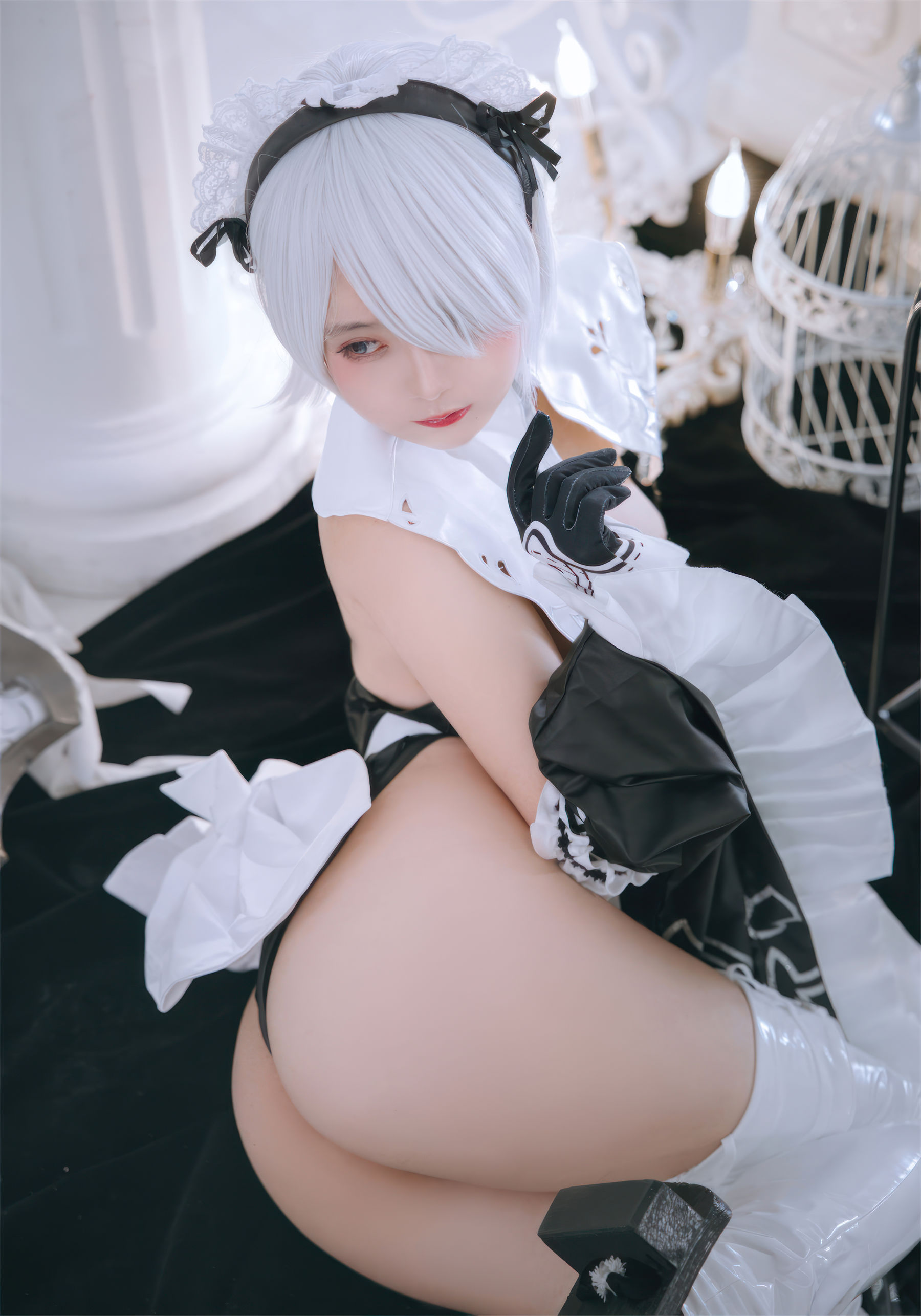 Cosplay 日奈娇 - 2B奶盖女仆