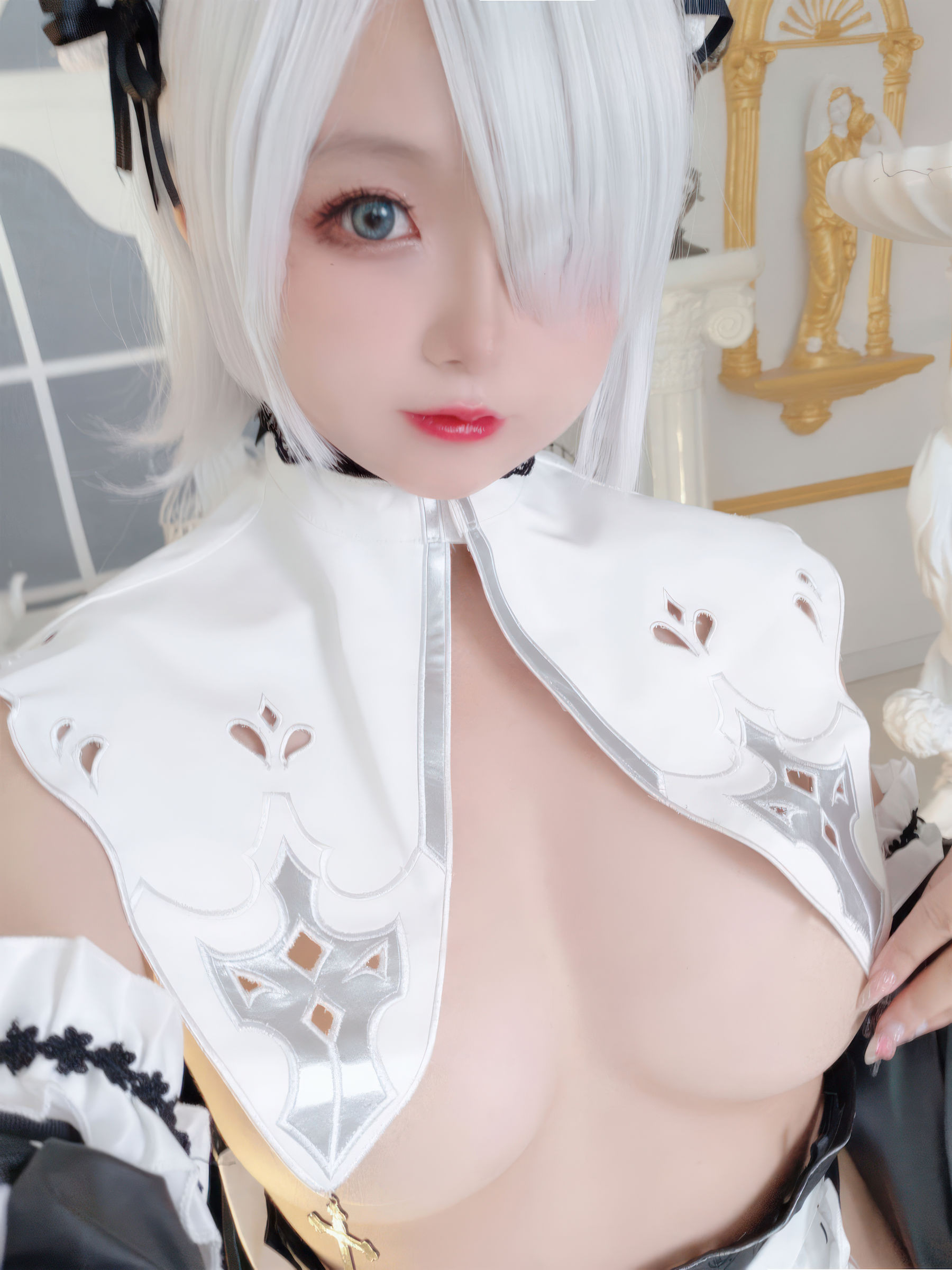 Cosplay 日奈娇 - 2B奶盖女仆