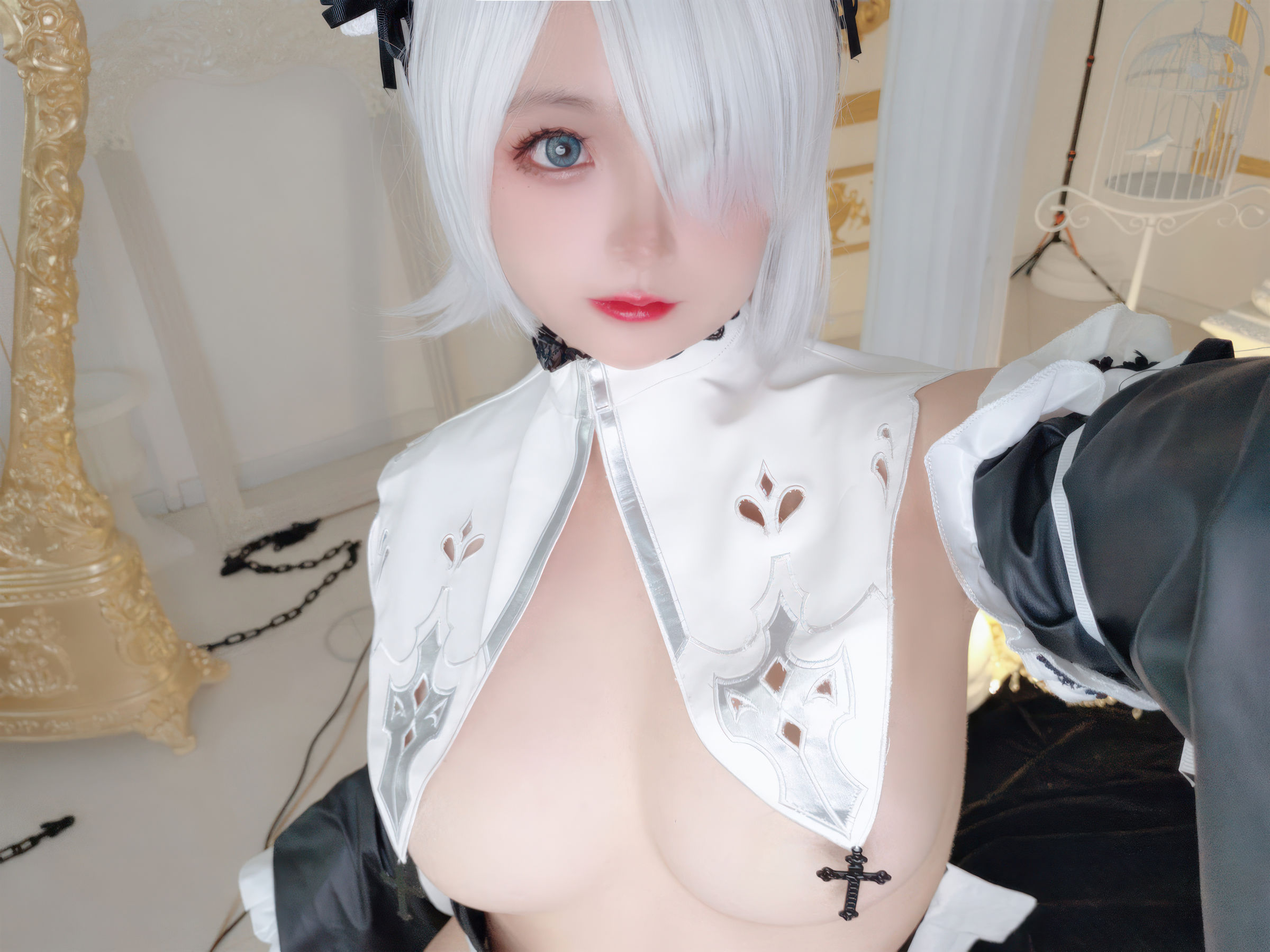 Cosplay 日奈娇 - 2B奶盖女仆