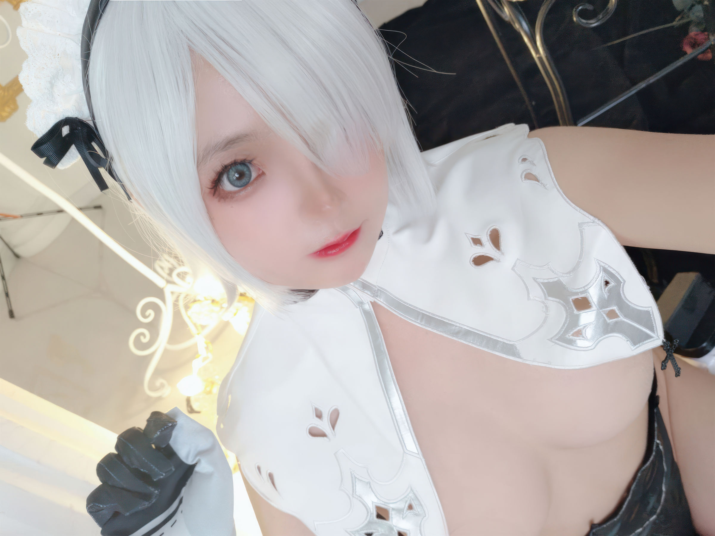 Cosplay 日奈娇 - 2B奶盖女仆