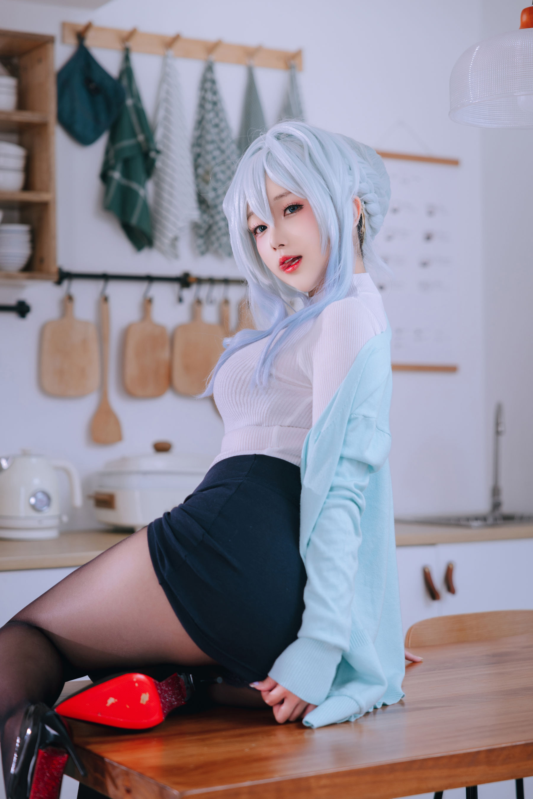 Cosplay 日奈娇 - 未亡人雪女