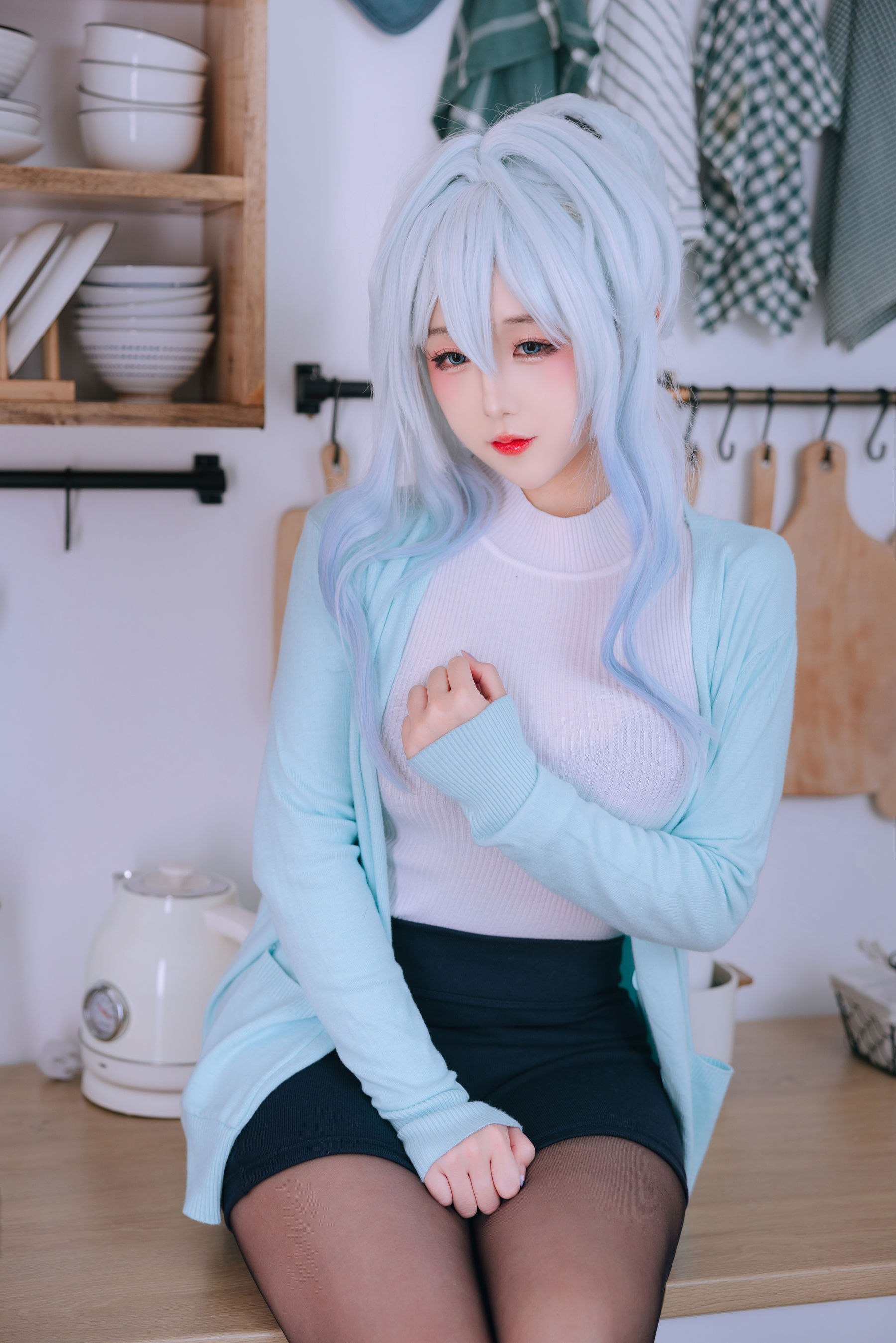 Cosplay 日奈娇 - 未亡人雪女