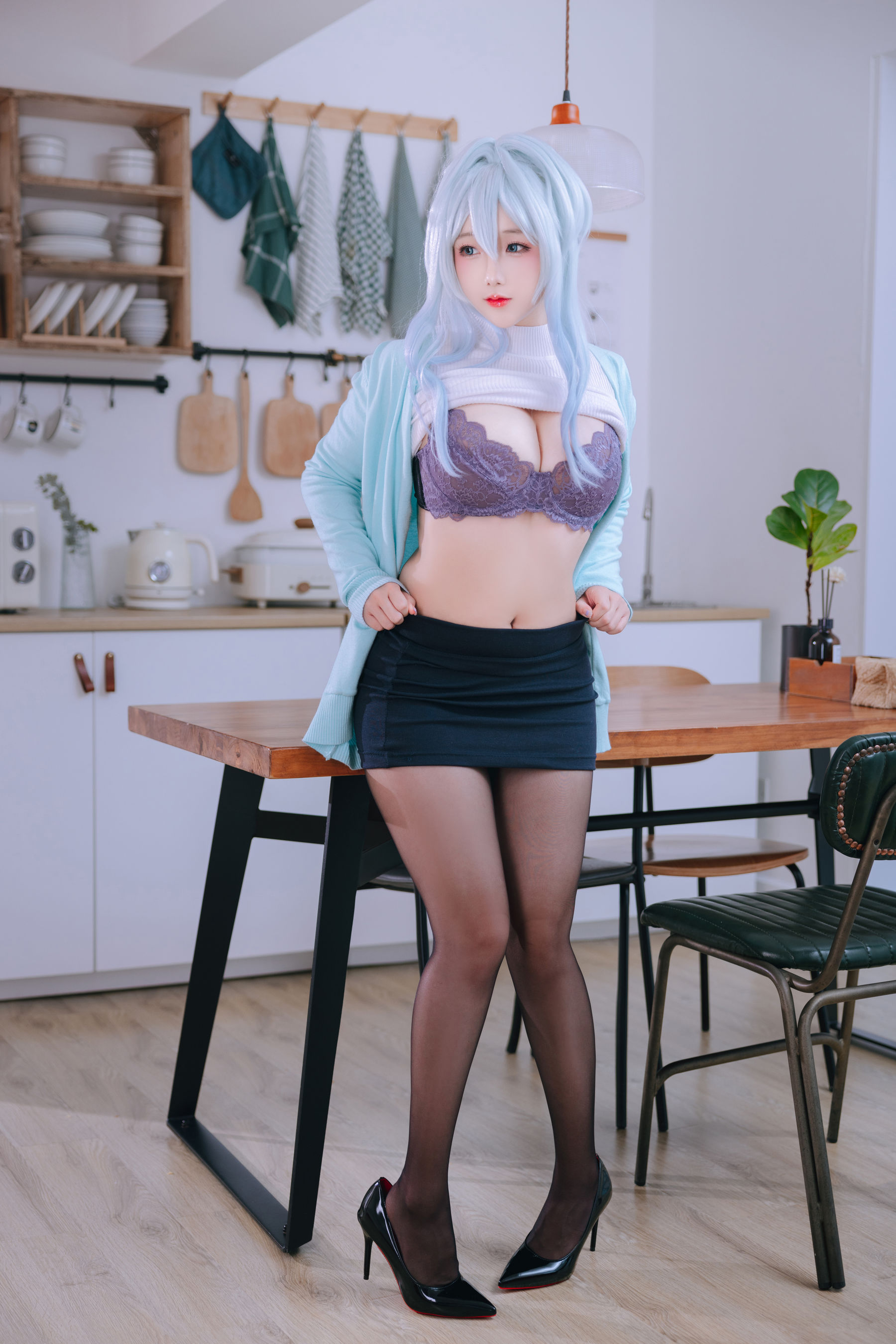 Cosplay 日奈娇 - 未亡人雪女
