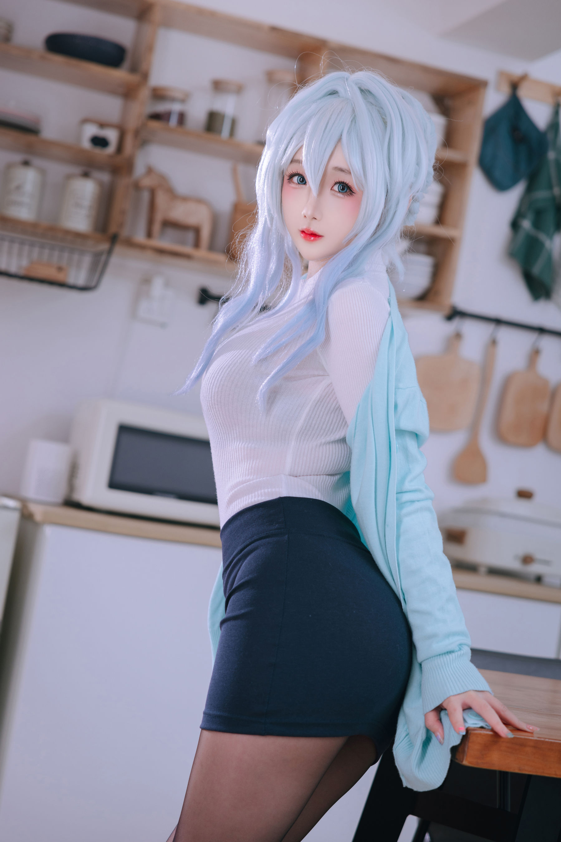 Cosplay 日奈娇 - 未亡人雪女