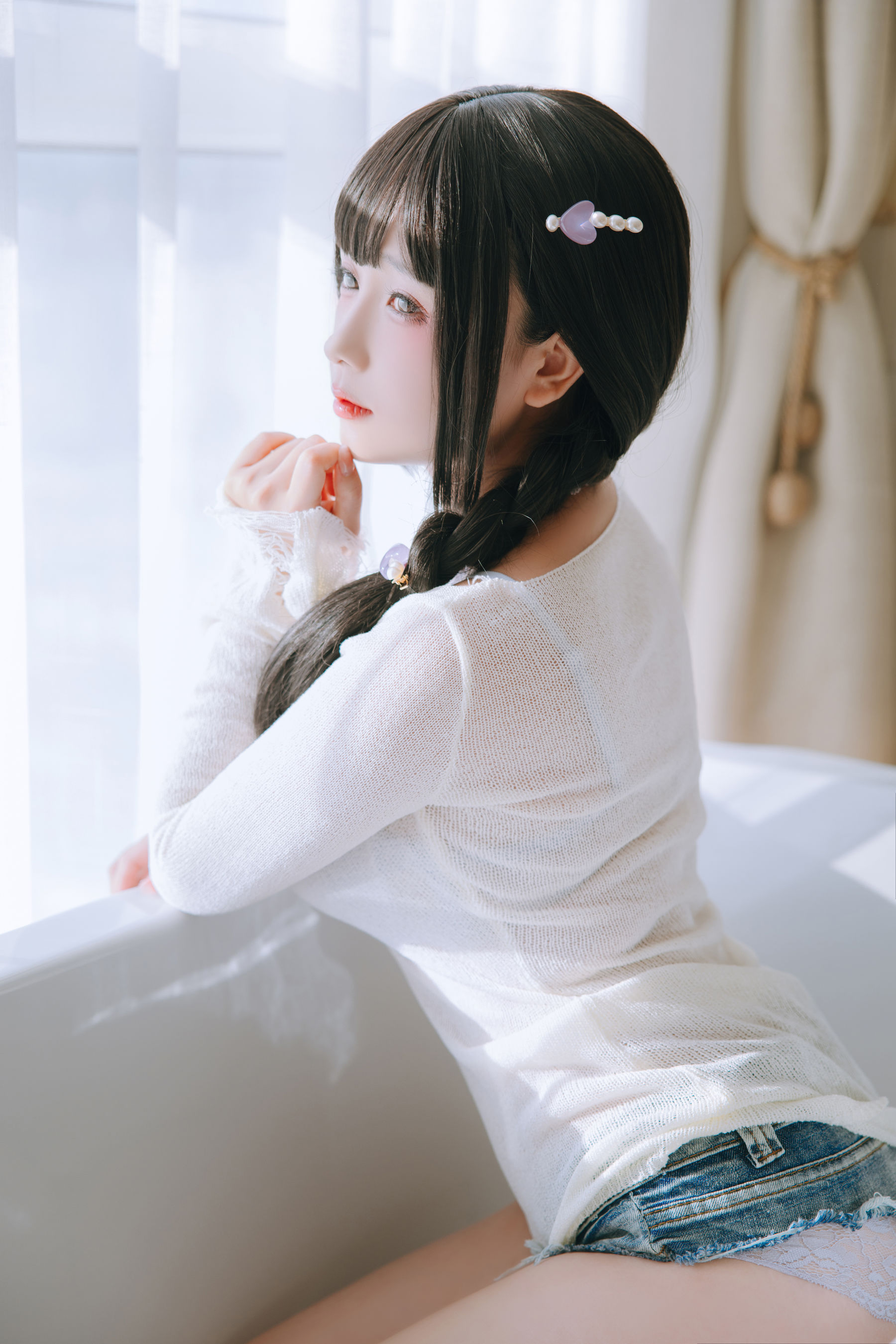 Cosplay 日奈娇 - 牛仔裤人妻