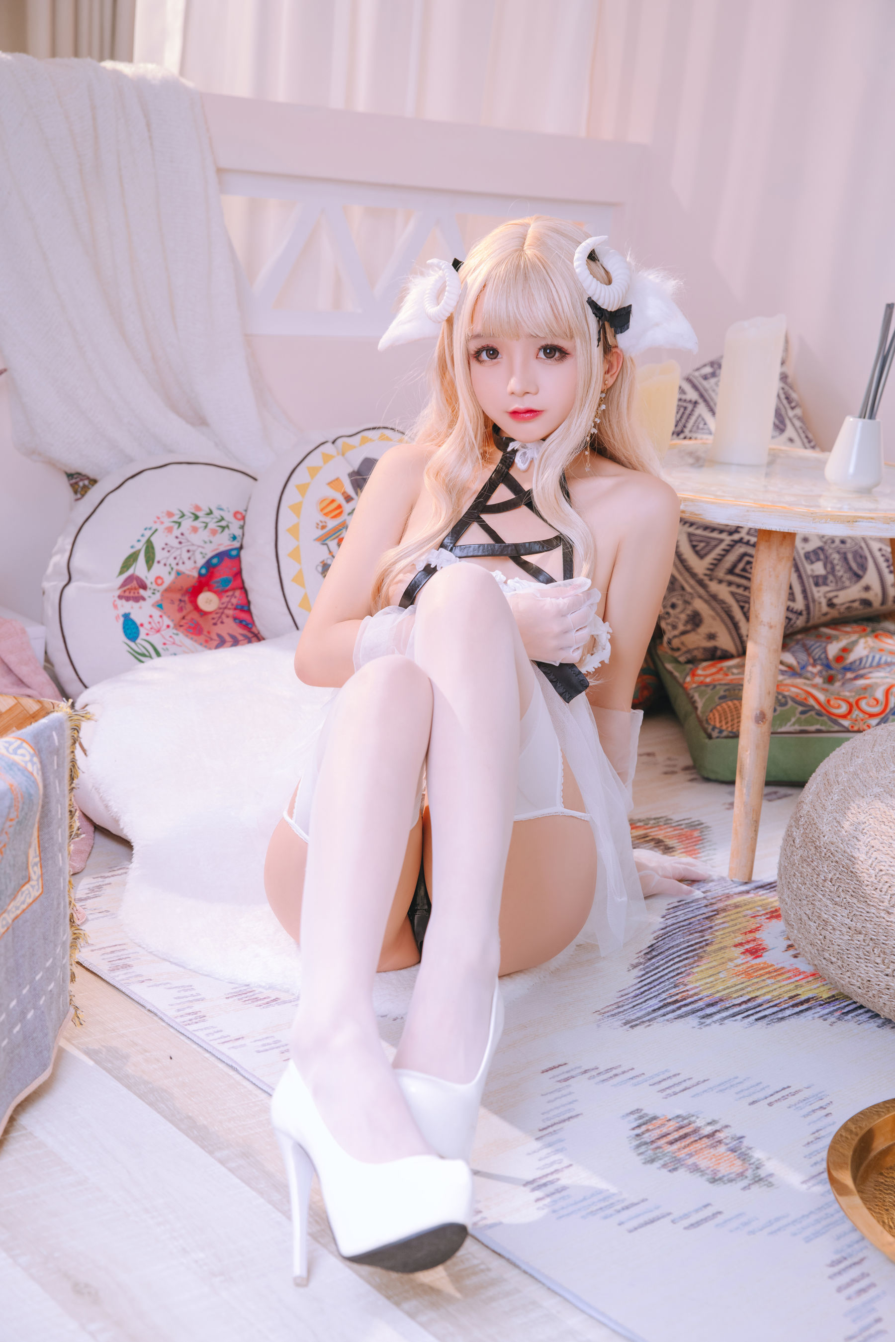 Cosplay 日奈娇 - 白小绵羊