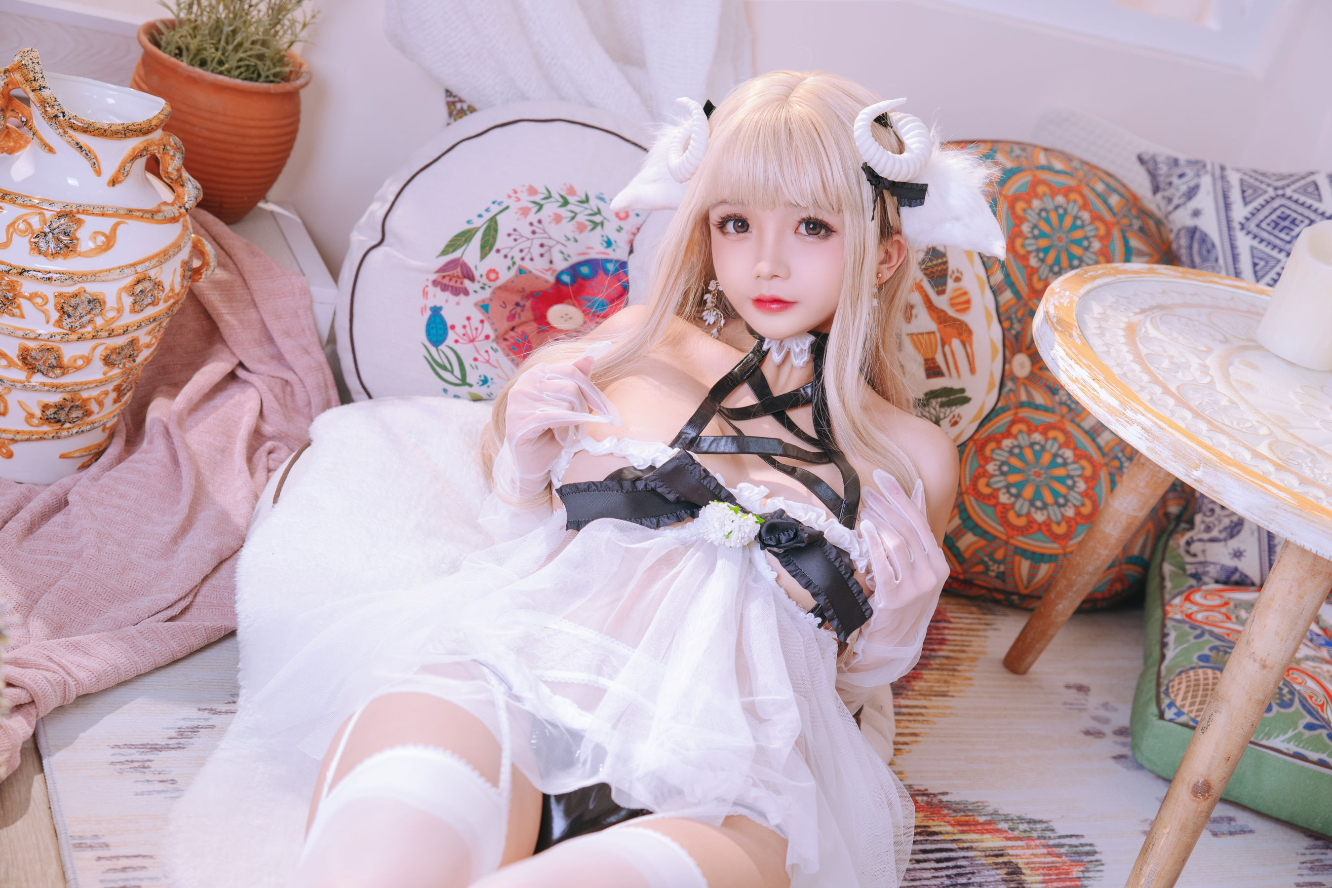 Cosplay 日奈娇 - 白小绵羊