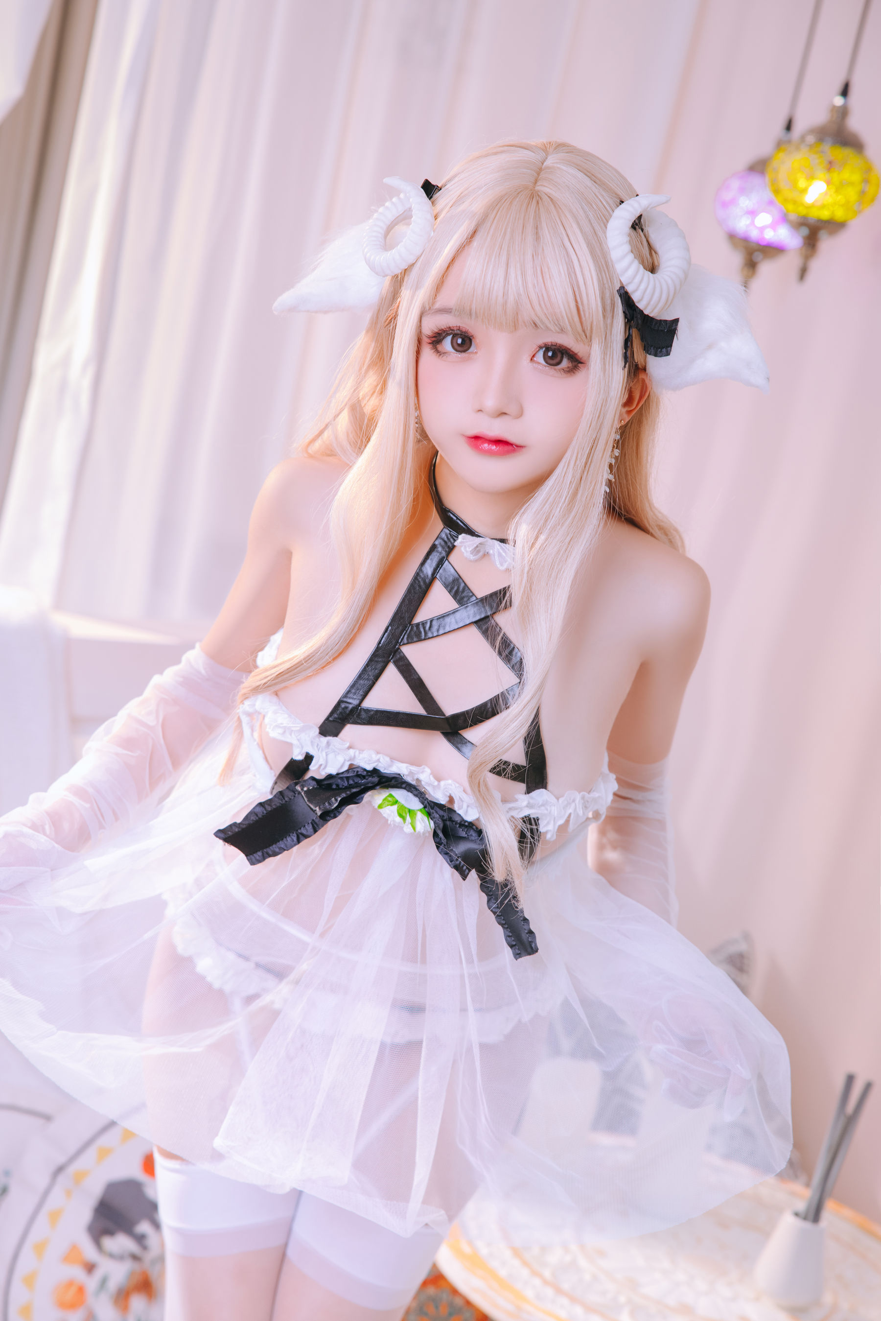 Cosplay 日奈娇 - 白小绵羊