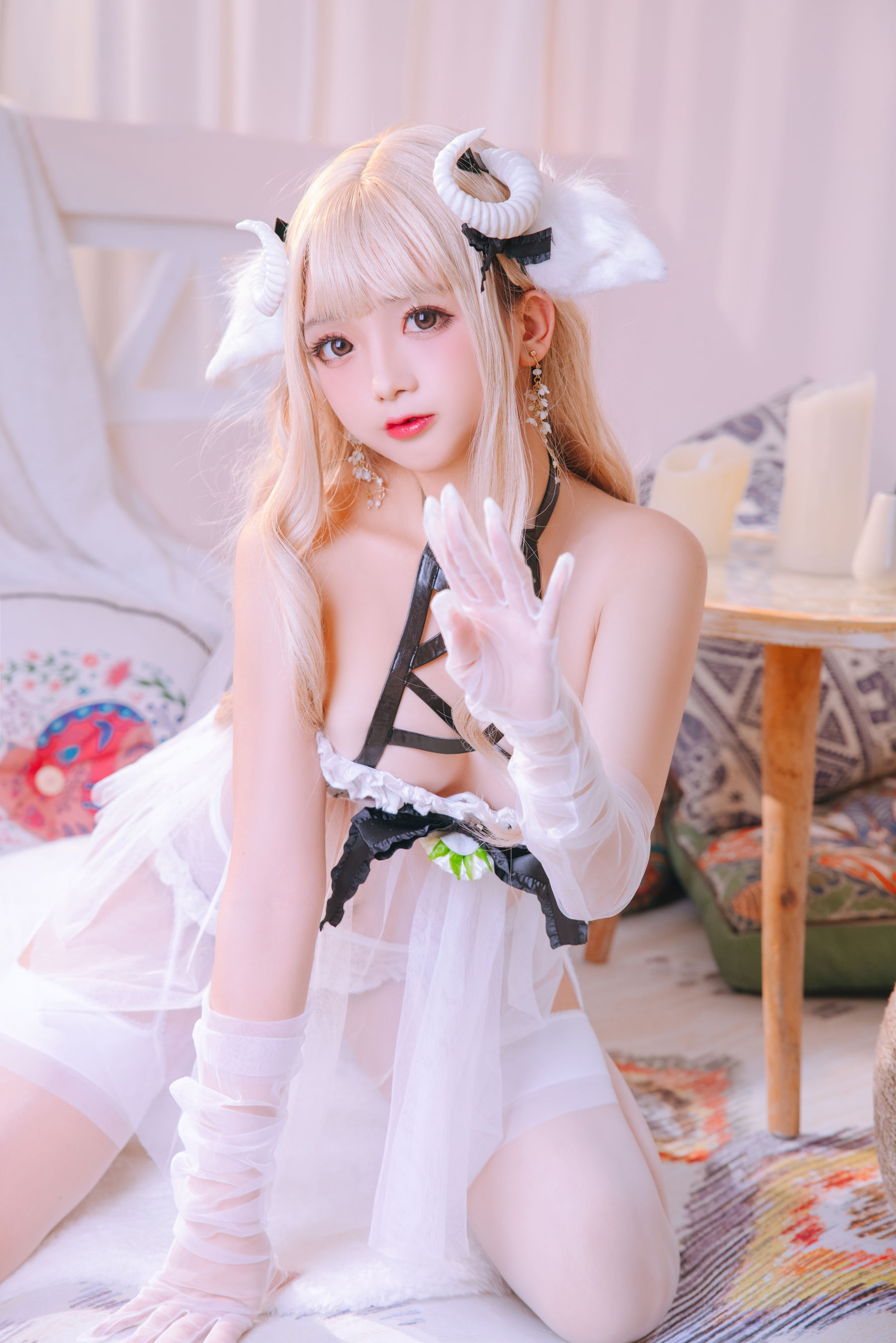 Cosplay 日奈娇 - 白小绵羊