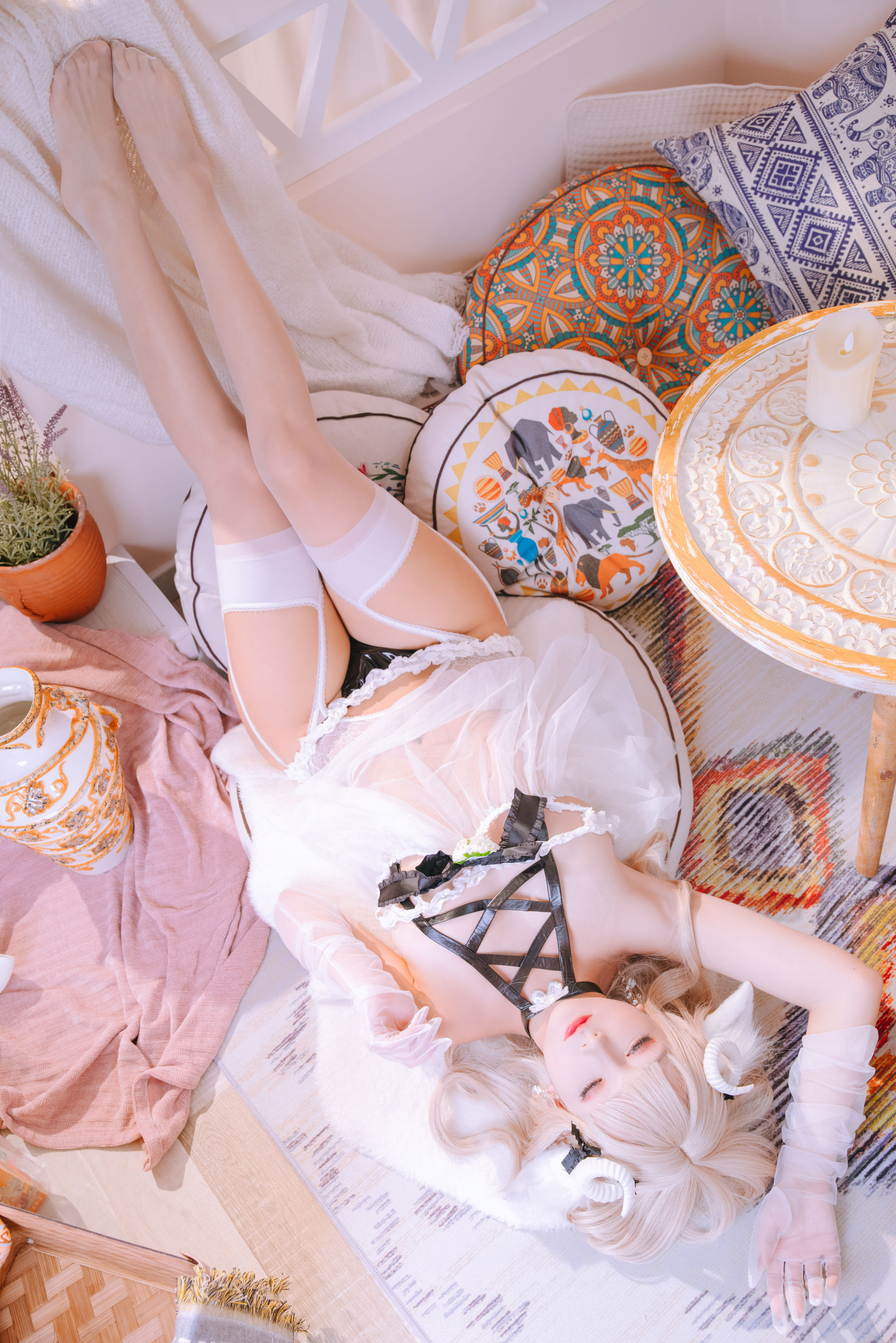 Cosplay 日奈娇 - 白小绵羊