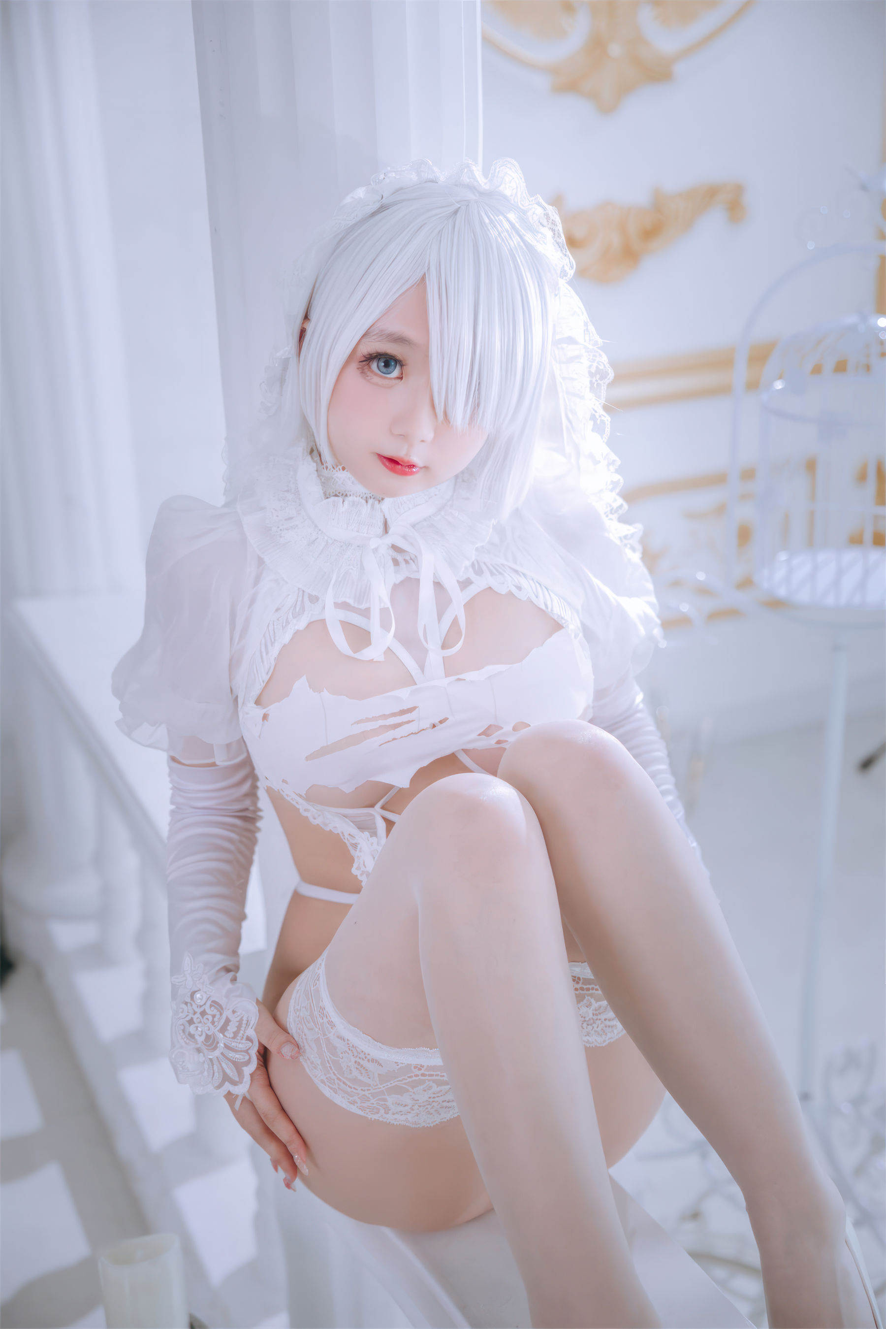Cosplay 日奈娇 - 白色花嫁