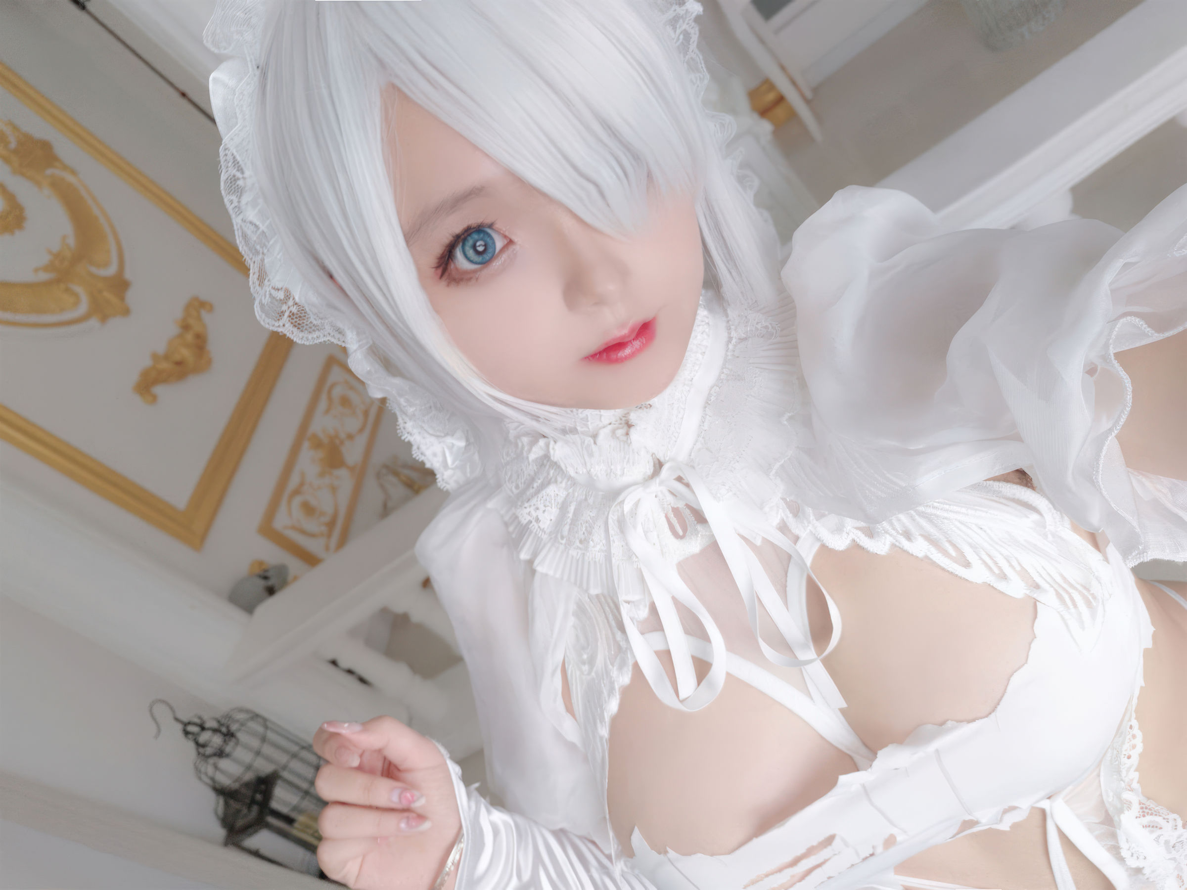 Cosplay 日奈娇 - 白色花嫁