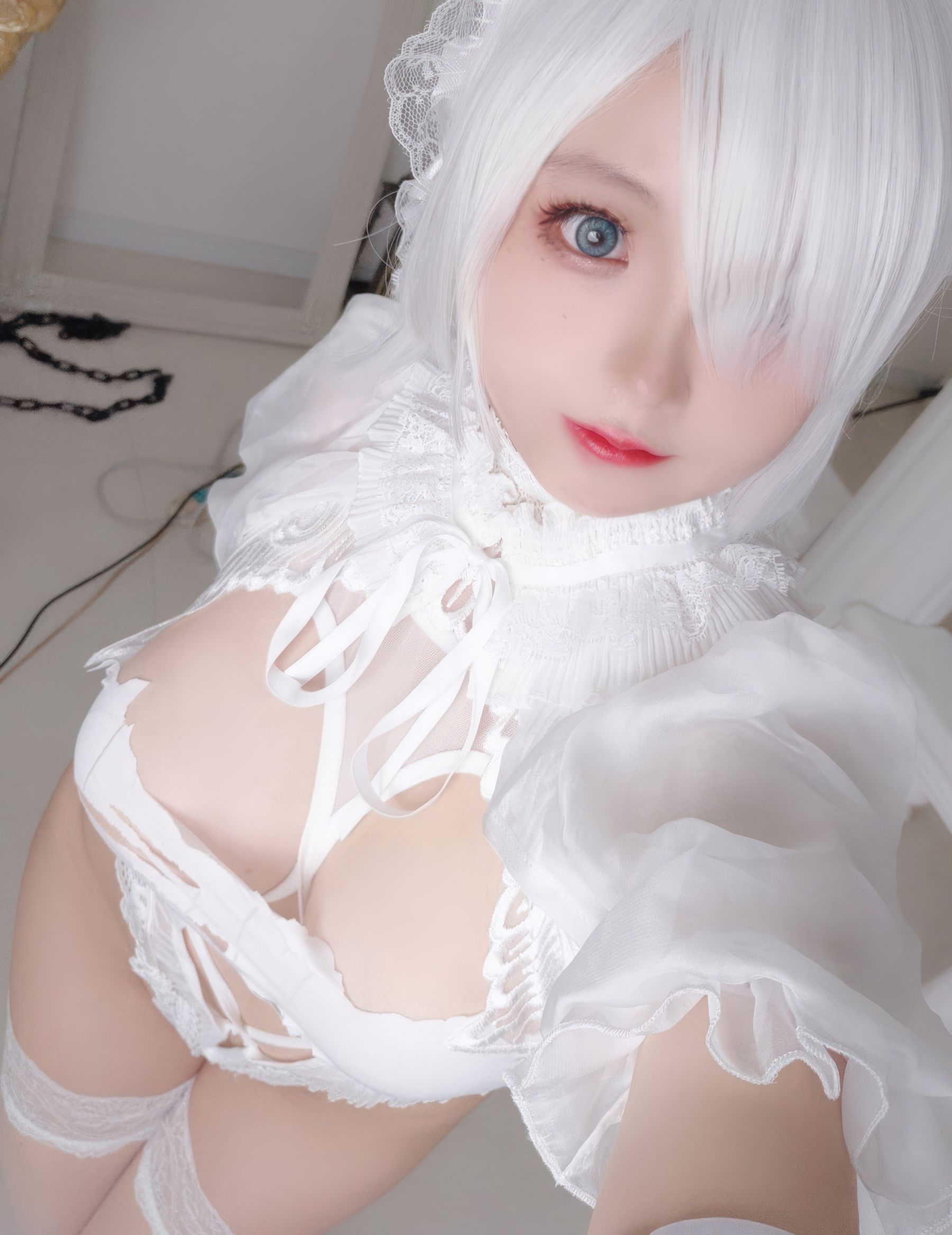 Cosplay 日奈娇 - 白色花嫁