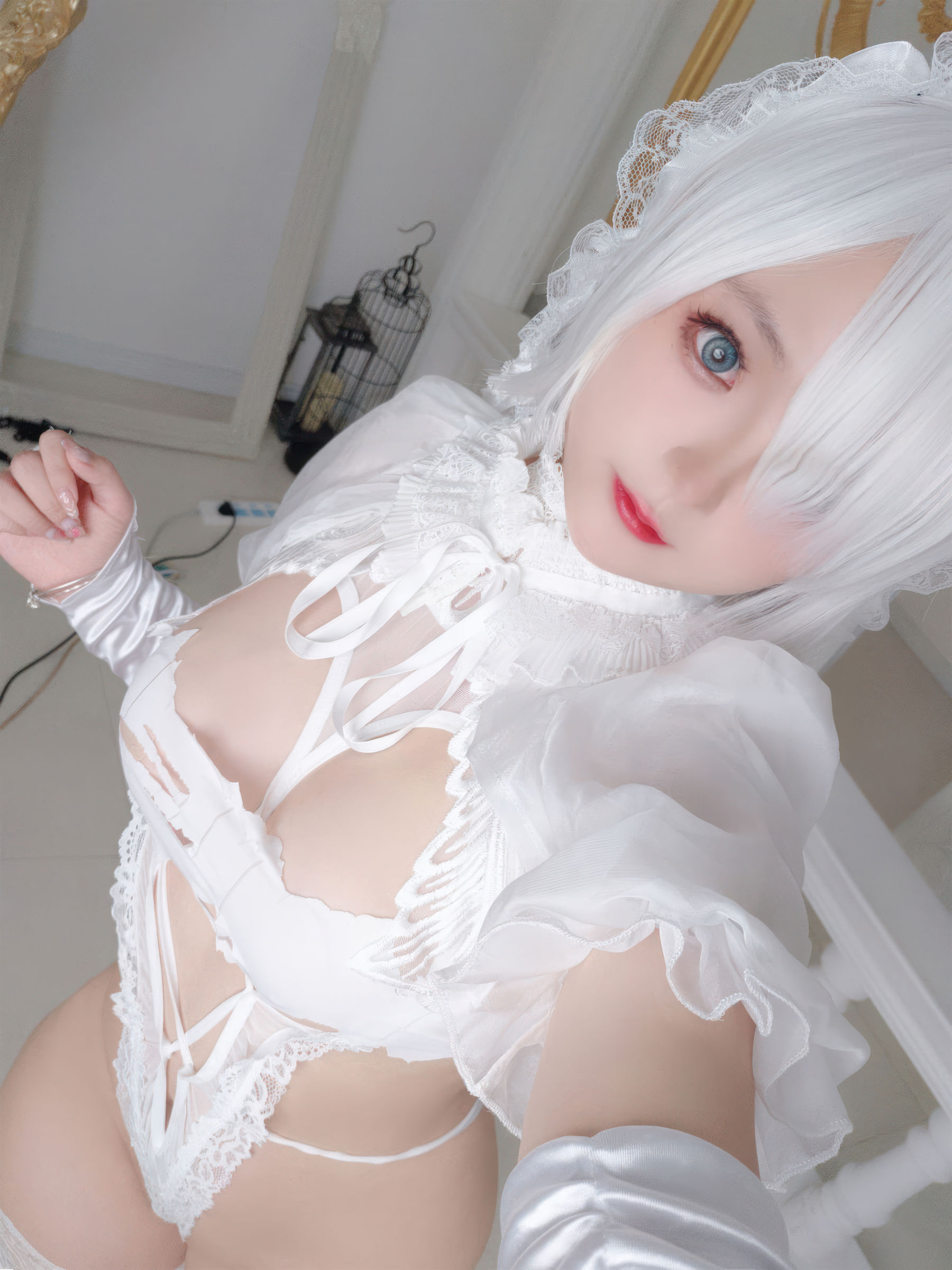 Cosplay 日奈娇 - 白色花嫁