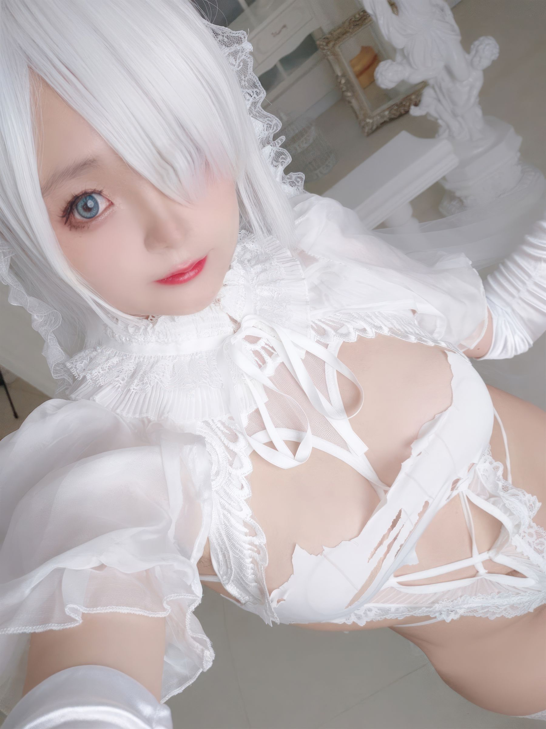 Cosplay 日奈娇 - 白色花嫁