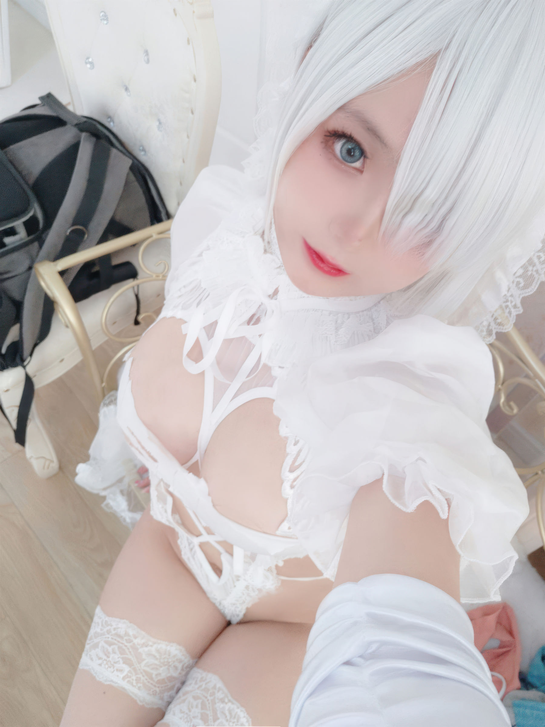 Cosplay 日奈娇 - 白色花嫁