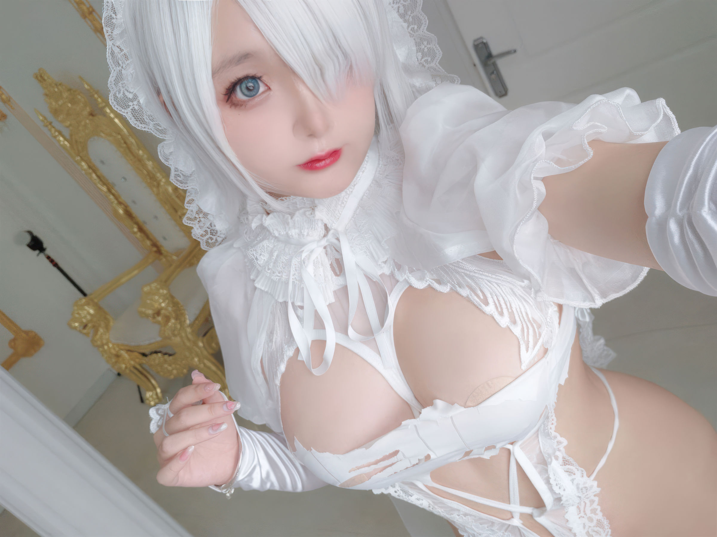 Cosplay 日奈娇 - 白色花嫁