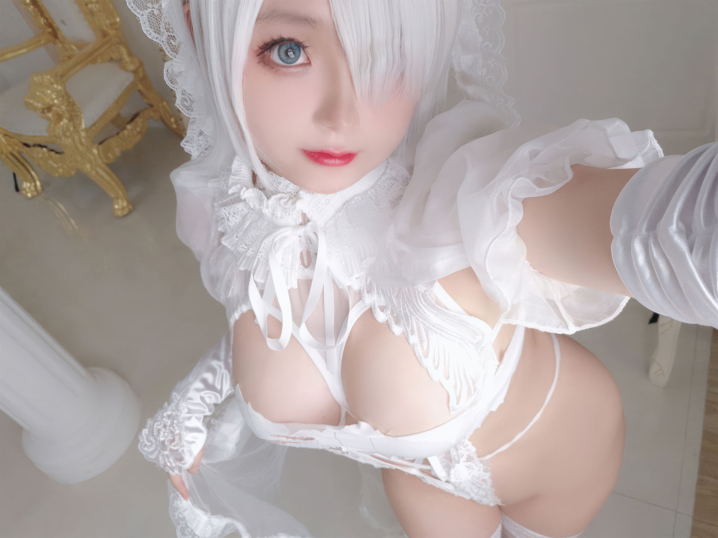 Cosplay 日奈娇 - 白色花嫁