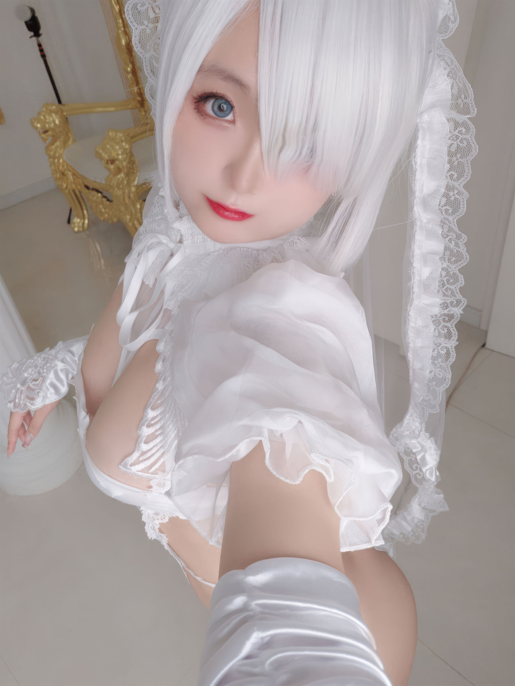 Cosplay 日奈娇 - 白色花嫁