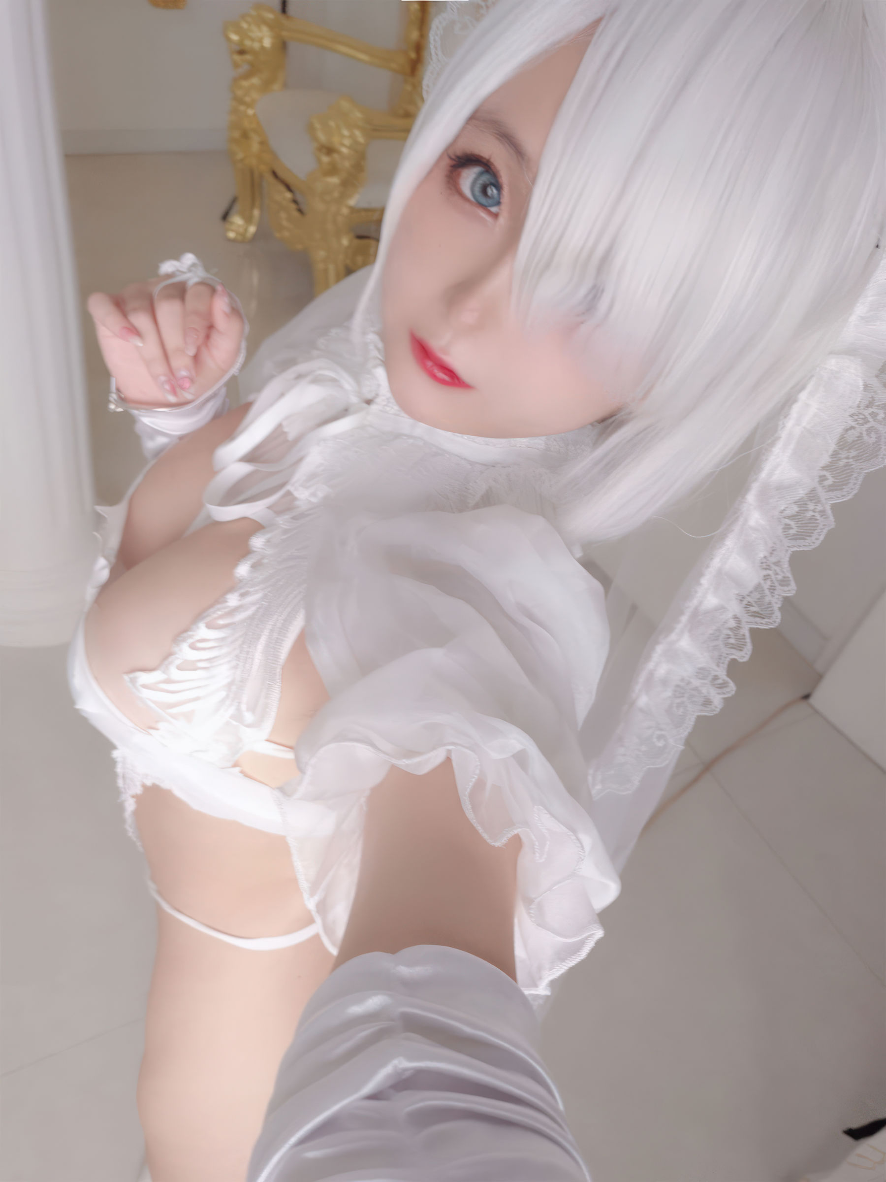 Cosplay 日奈娇 - 白色花嫁