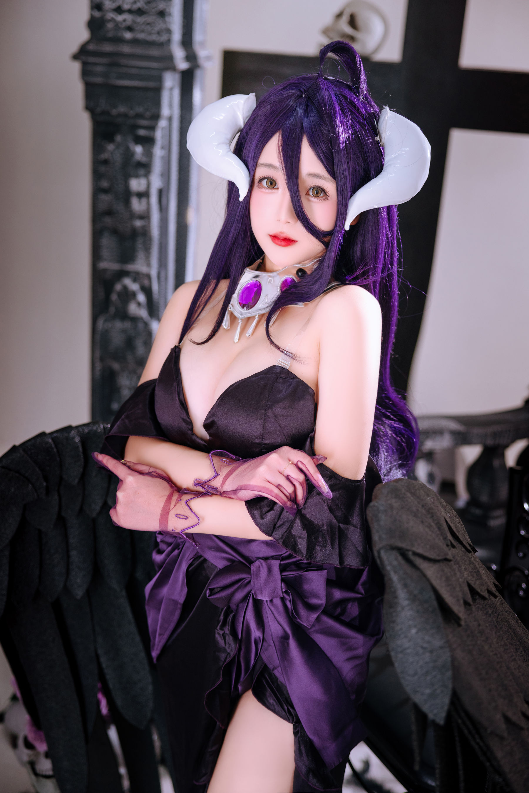 Cosplay 日奈娇 - 雅儿贝德礼服 钻石