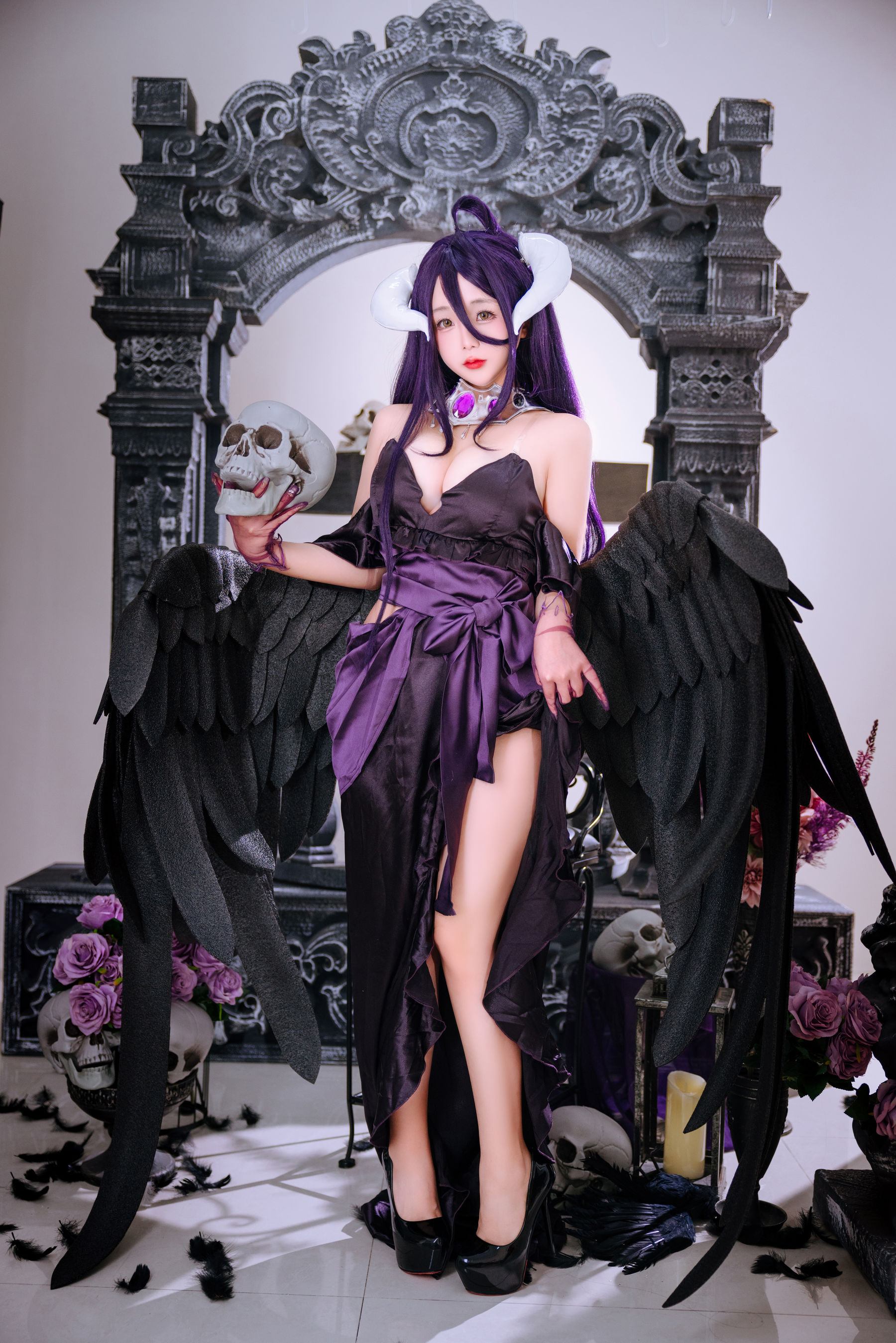Cosplay 日奈娇 - 雅儿贝德礼服 钻石
