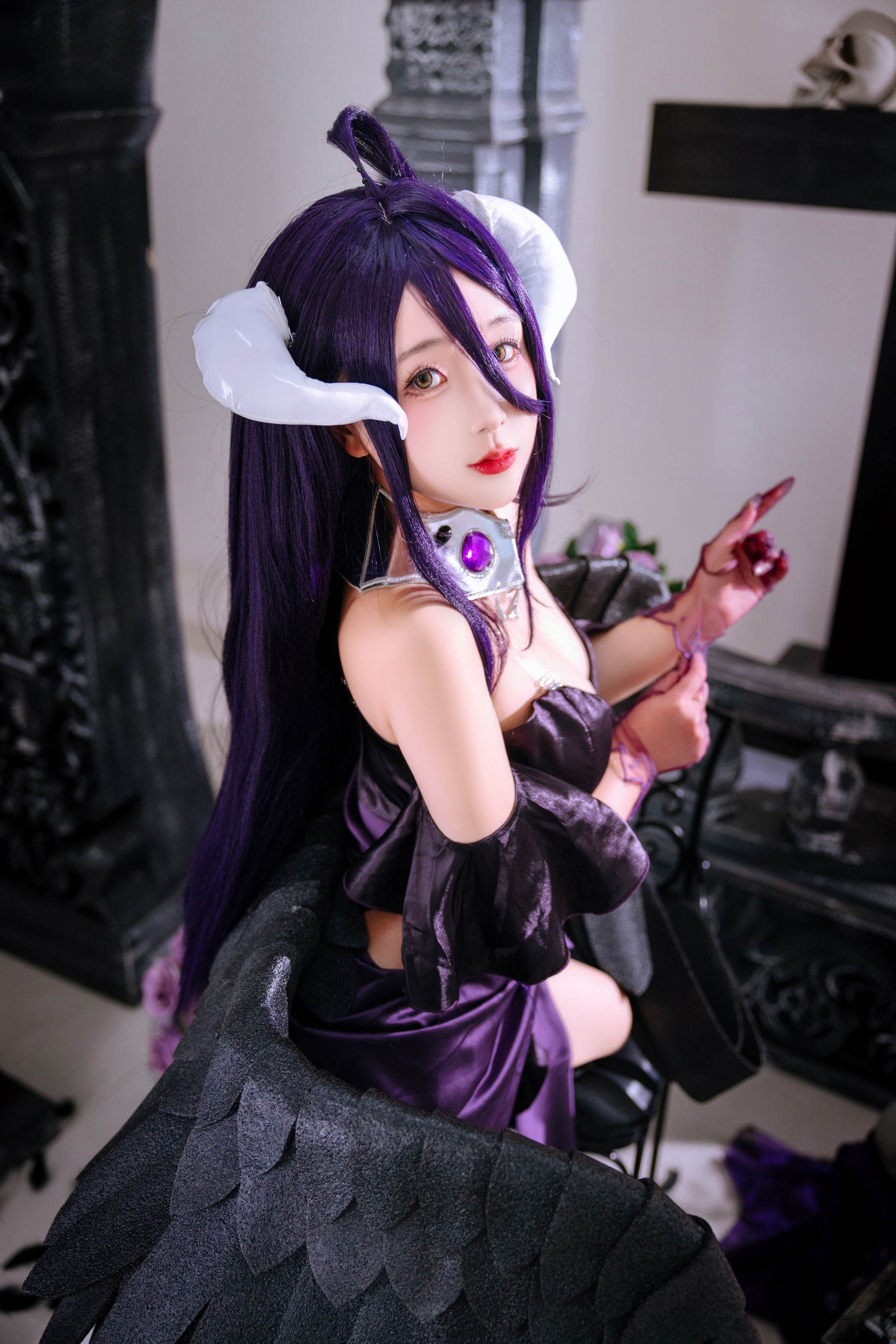 Cosplay 日奈娇 - 雅儿贝德礼服 钻石