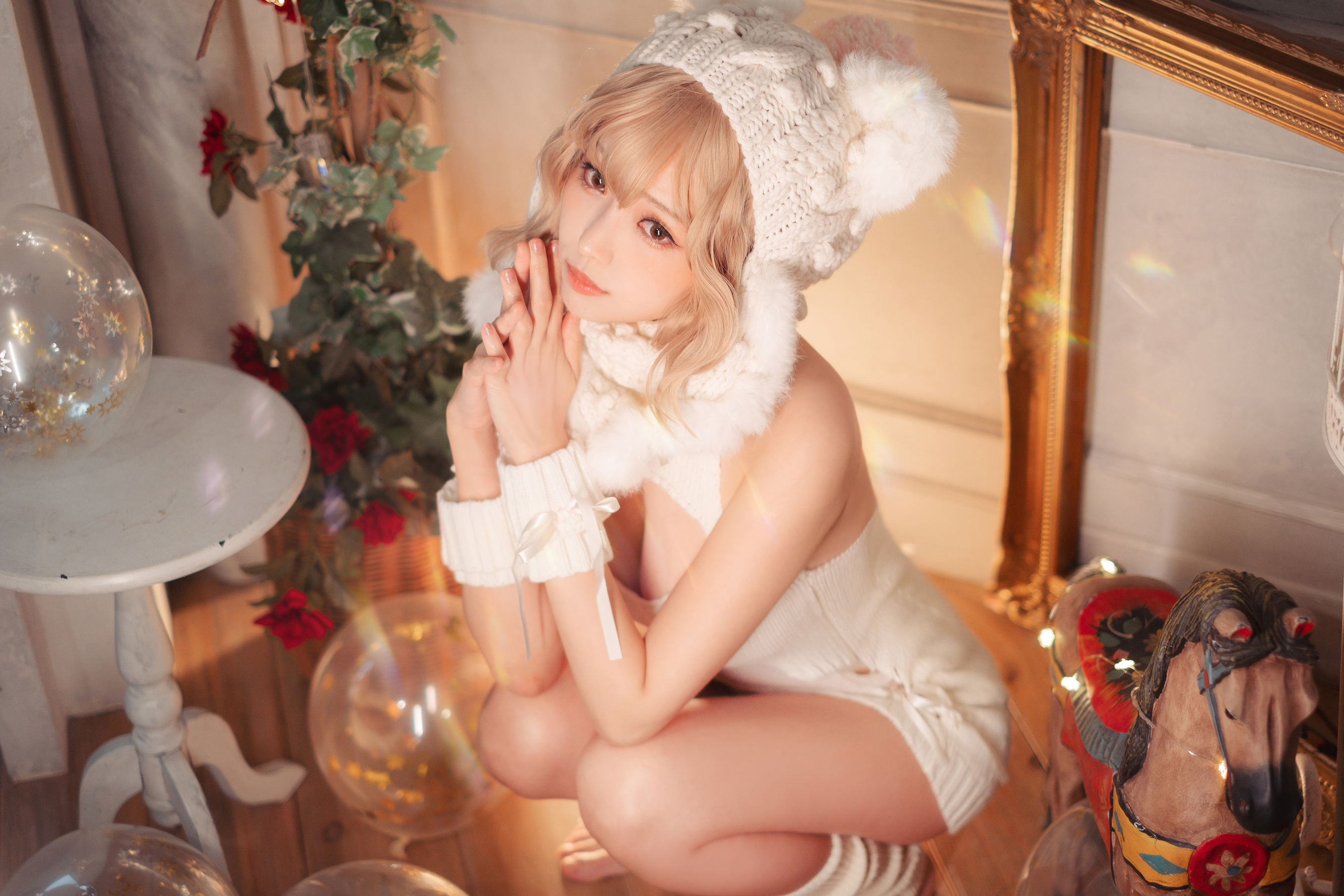 Ely_eee (ElyEE子) - 白色 KNITTING