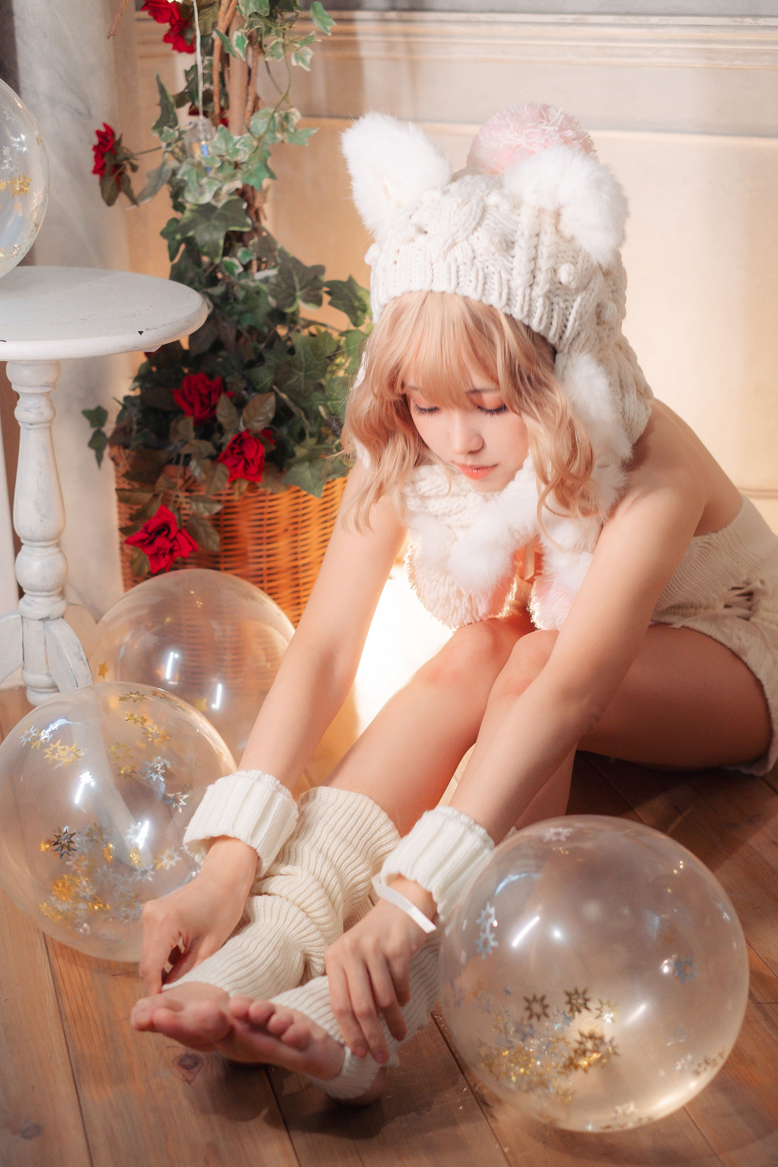 Ely_eee (ElyEE子) - 白色 KNITTING