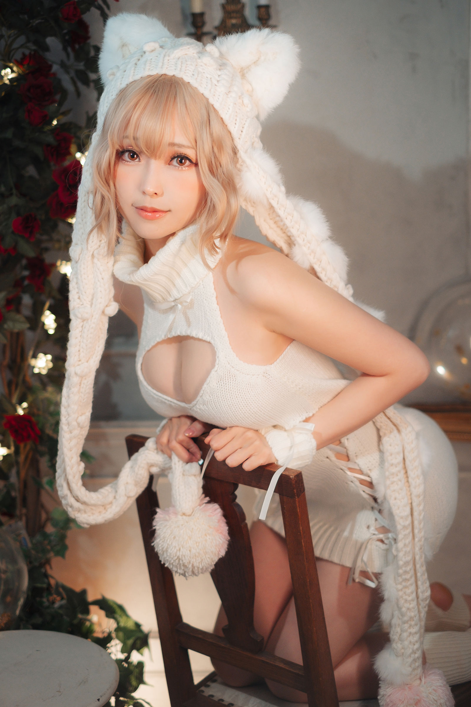 Ely_eee (ElyEE子) - 白色 KNITTING