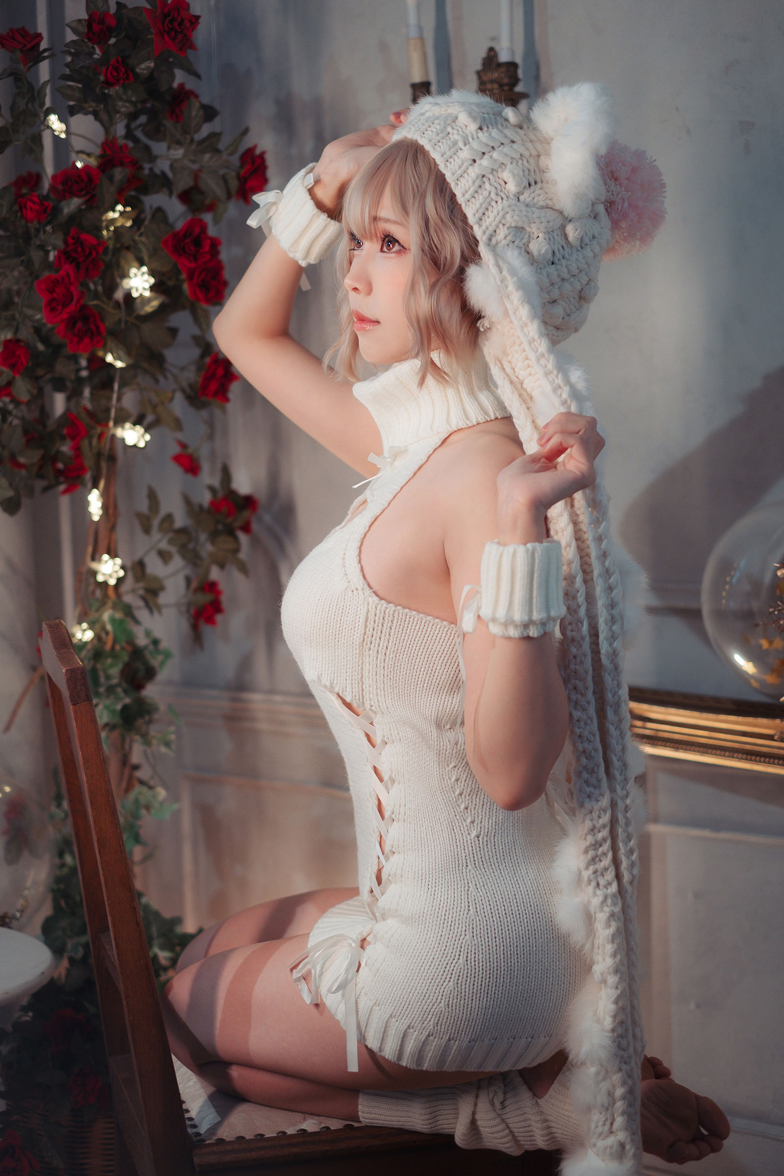 Ely_eee (ElyEE子) - 白色 KNITTING