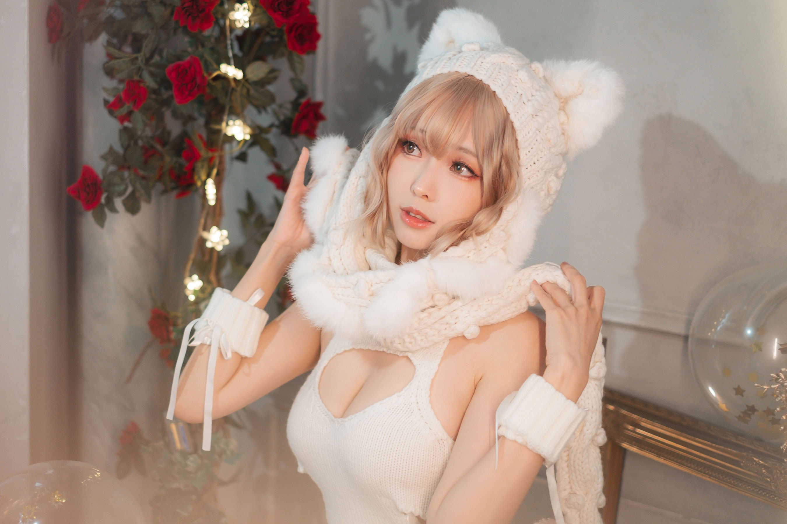 Ely_eee (ElyEE子) - 白色 KNITTING
