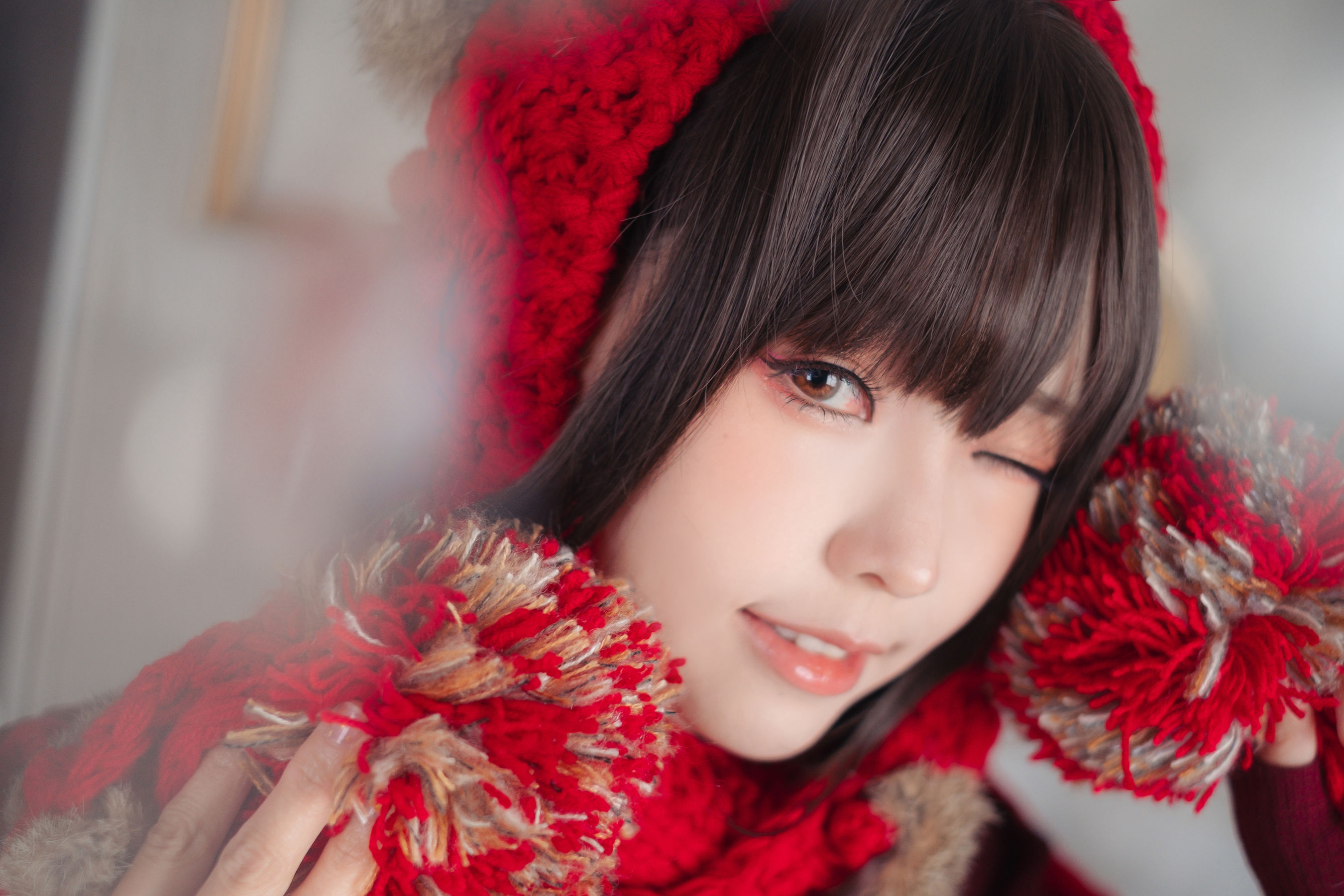 Ely_eee (ElyEE子) - 红色 KNITTING