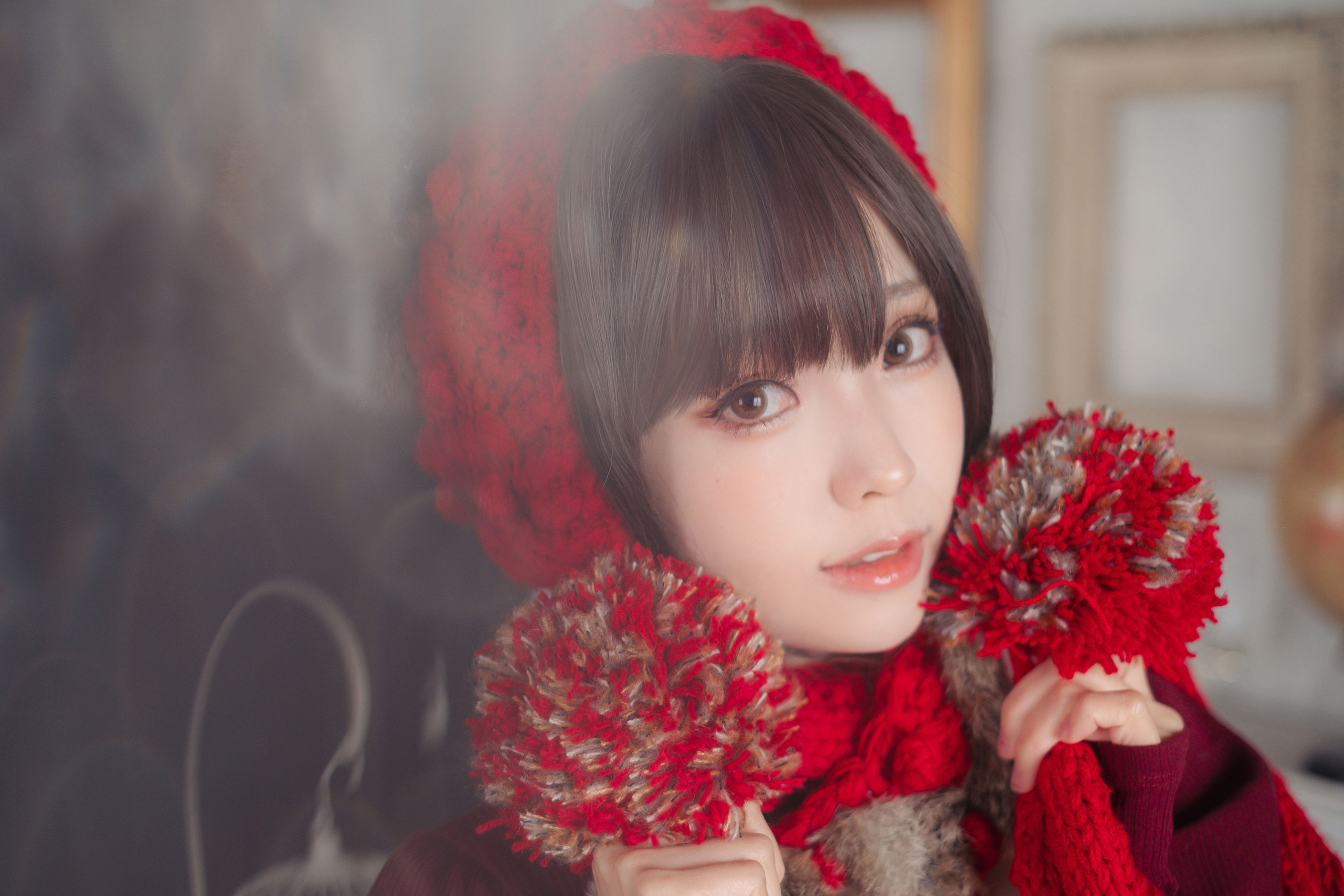 Ely_eee (ElyEE子) - 红色 KNITTING