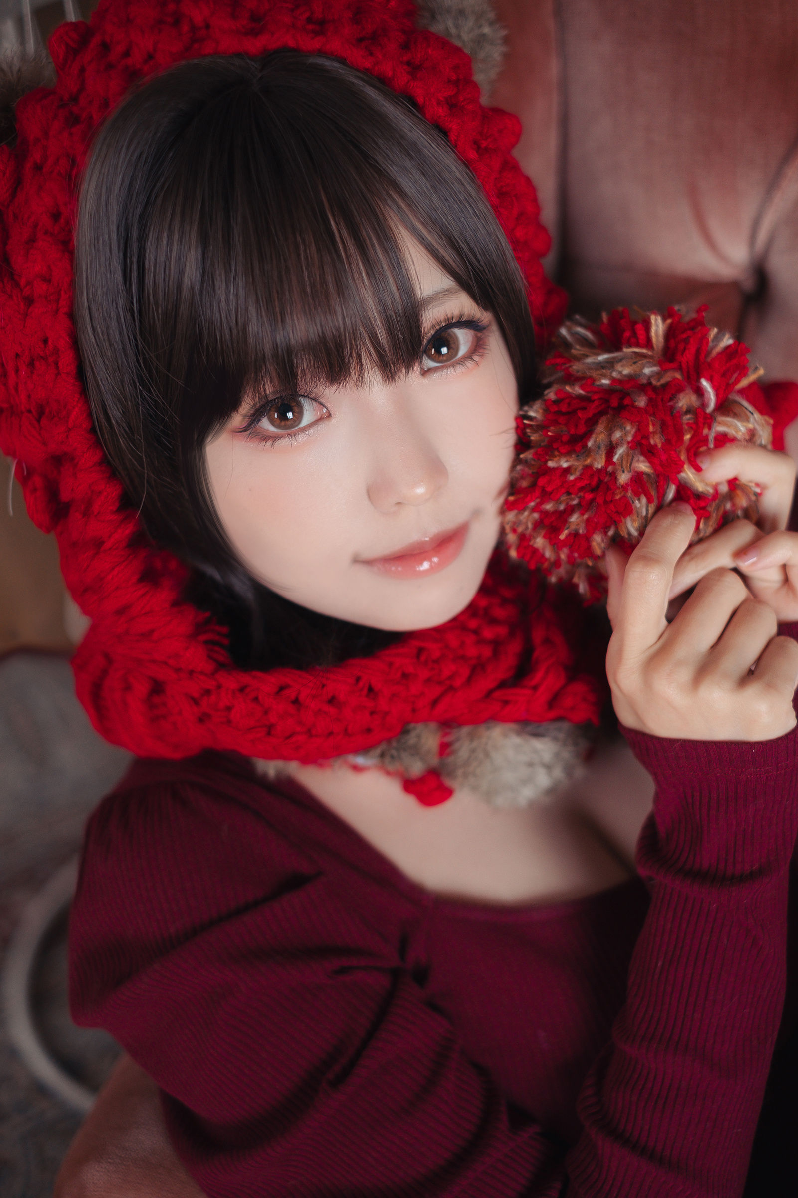 Ely_eee (ElyEE子) - 红色 KNITTING